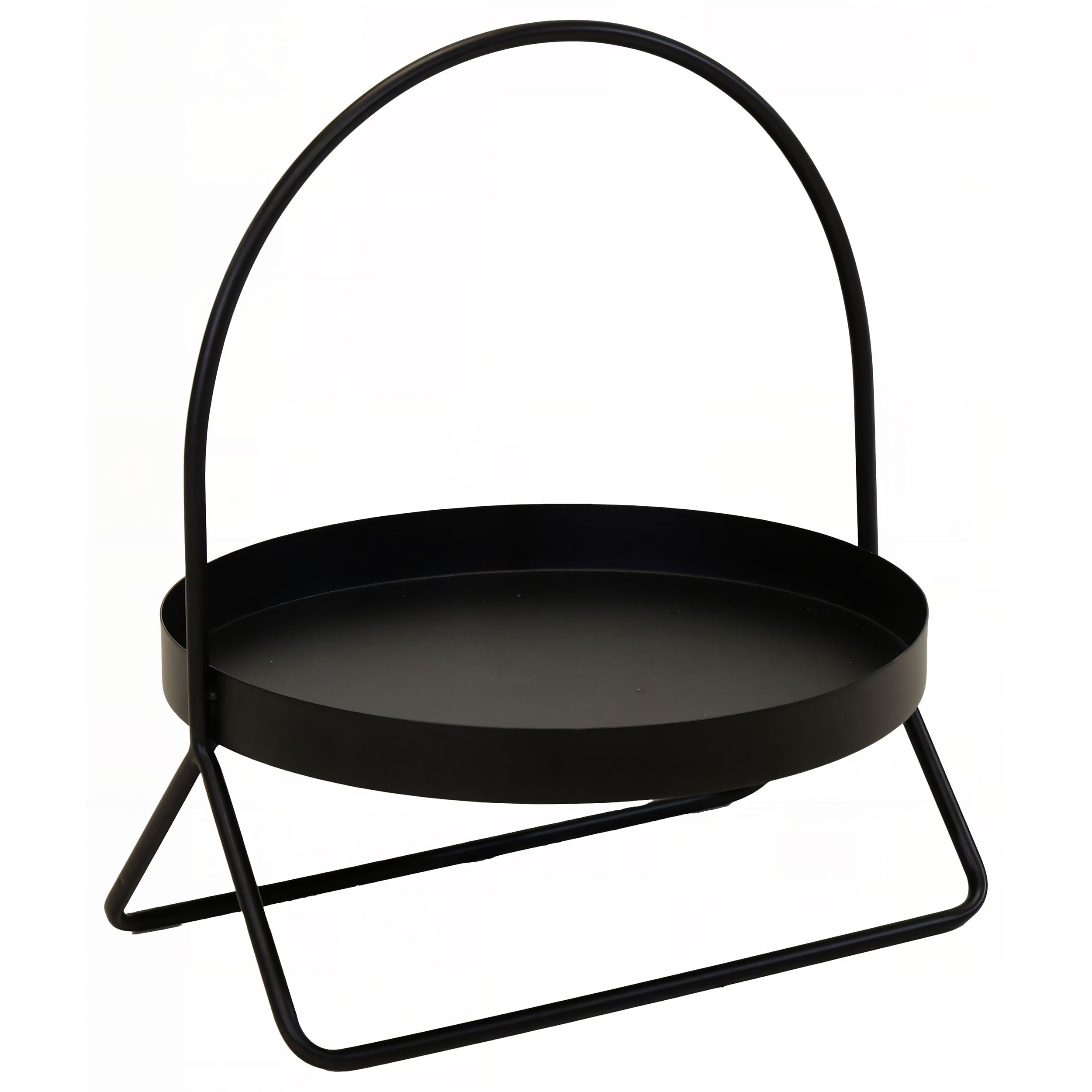 Deko Metallständer mit Schale – Dekoteller mit Fuß als Obstteller, klein oder groß