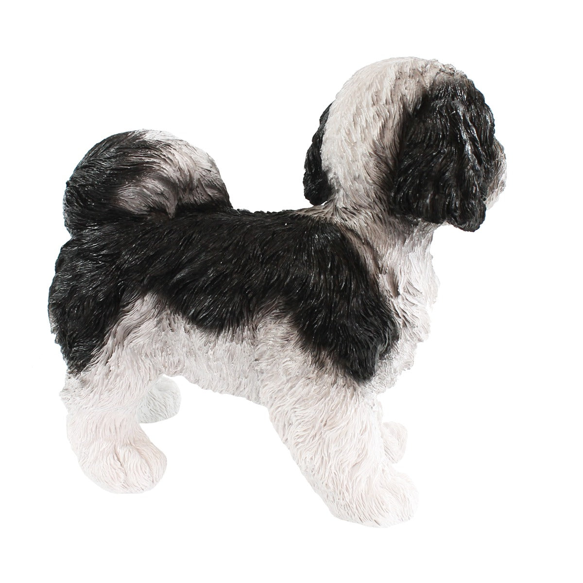 Shih Tzu Hundefigur lebensecht, Deko Hund für Haus & Garten in verschiedenen Größen, Farben & Posen