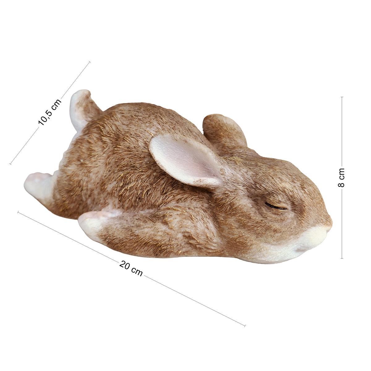 Deko Hase schlafend Hasenfigur Osterhase Deko Hase Figur für Haus und Garten
