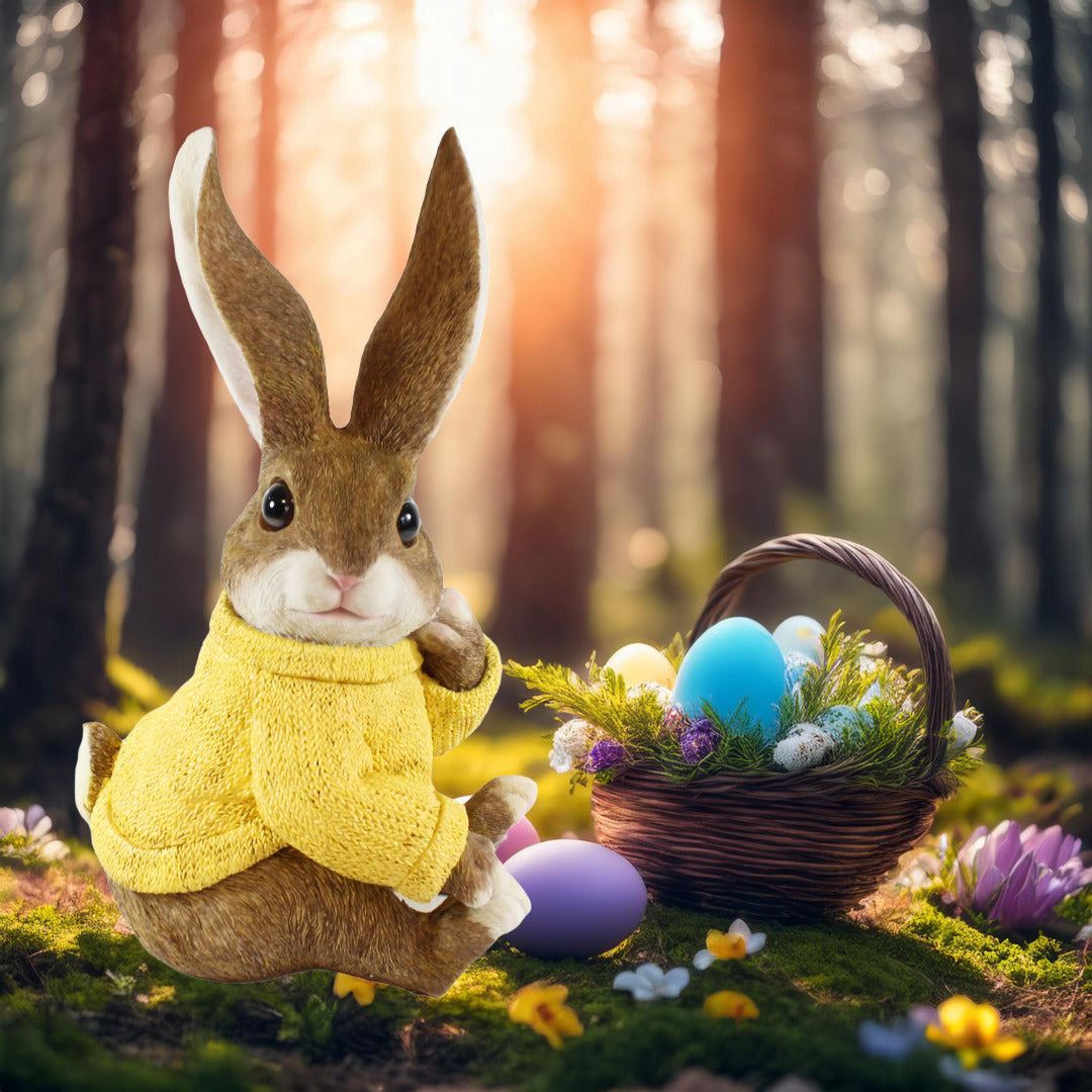 Dekohasen XL mit Pullover Osterhase Deko groß Deko Hasen für den Garten versch. Farben