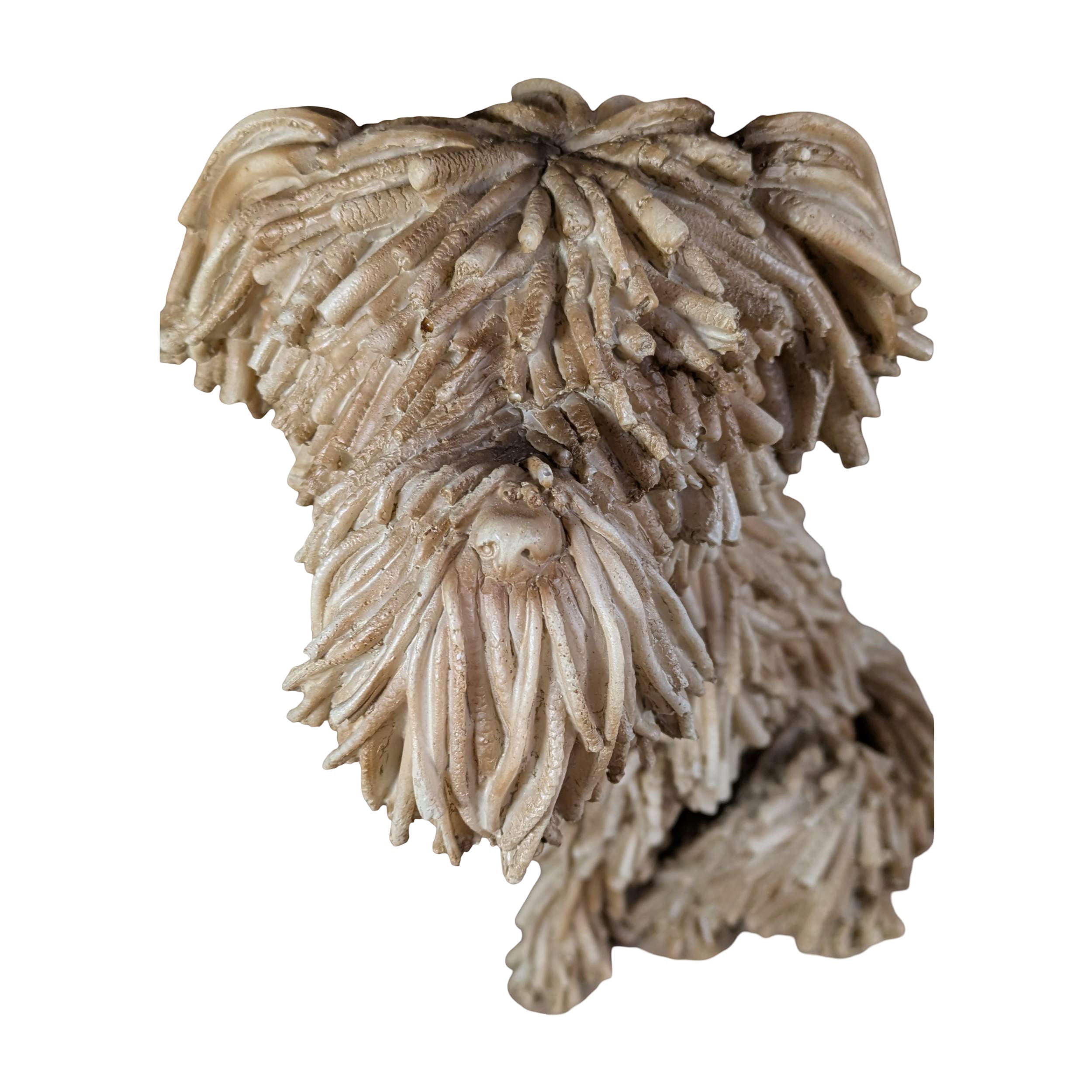 Hundefigur in Treibholz-Optik naturgetreuer Deko Hund im Driftwood Style
