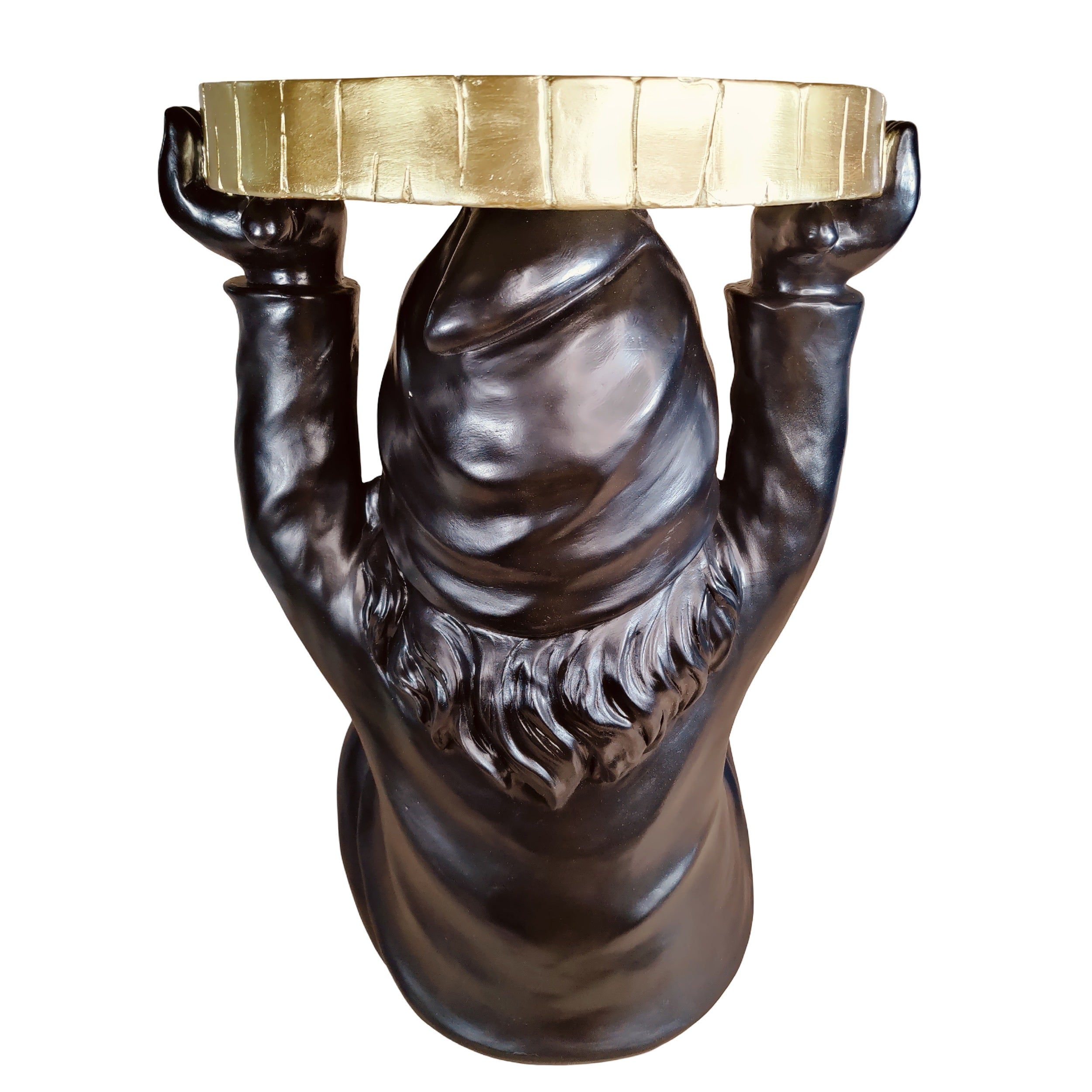 Beistelltisch rund Gartenzwerg – Beistelltisch Design für Garten & Wohnbereich in Schwarz oder Lila