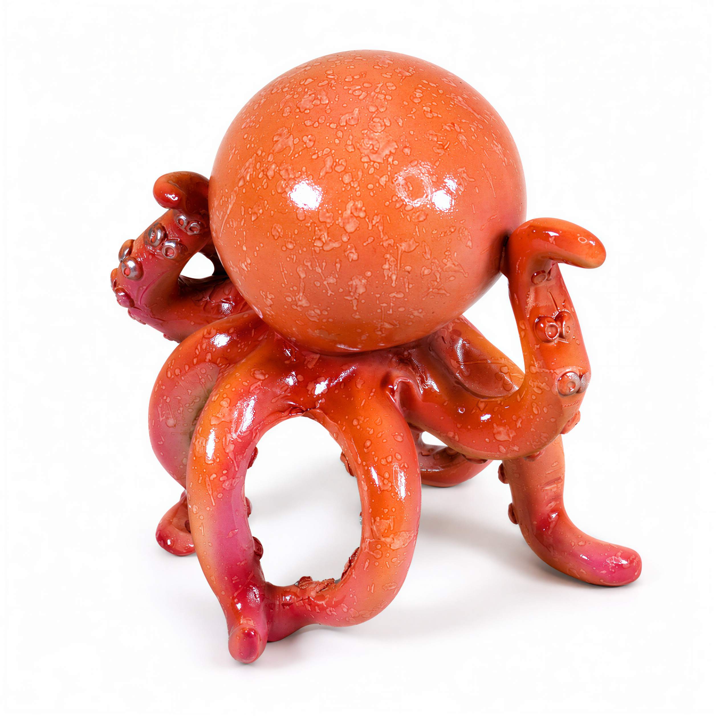 GlossiBande Oktopus Figur glänzend Deko Oktopus Krake in 2 Größen und Farben