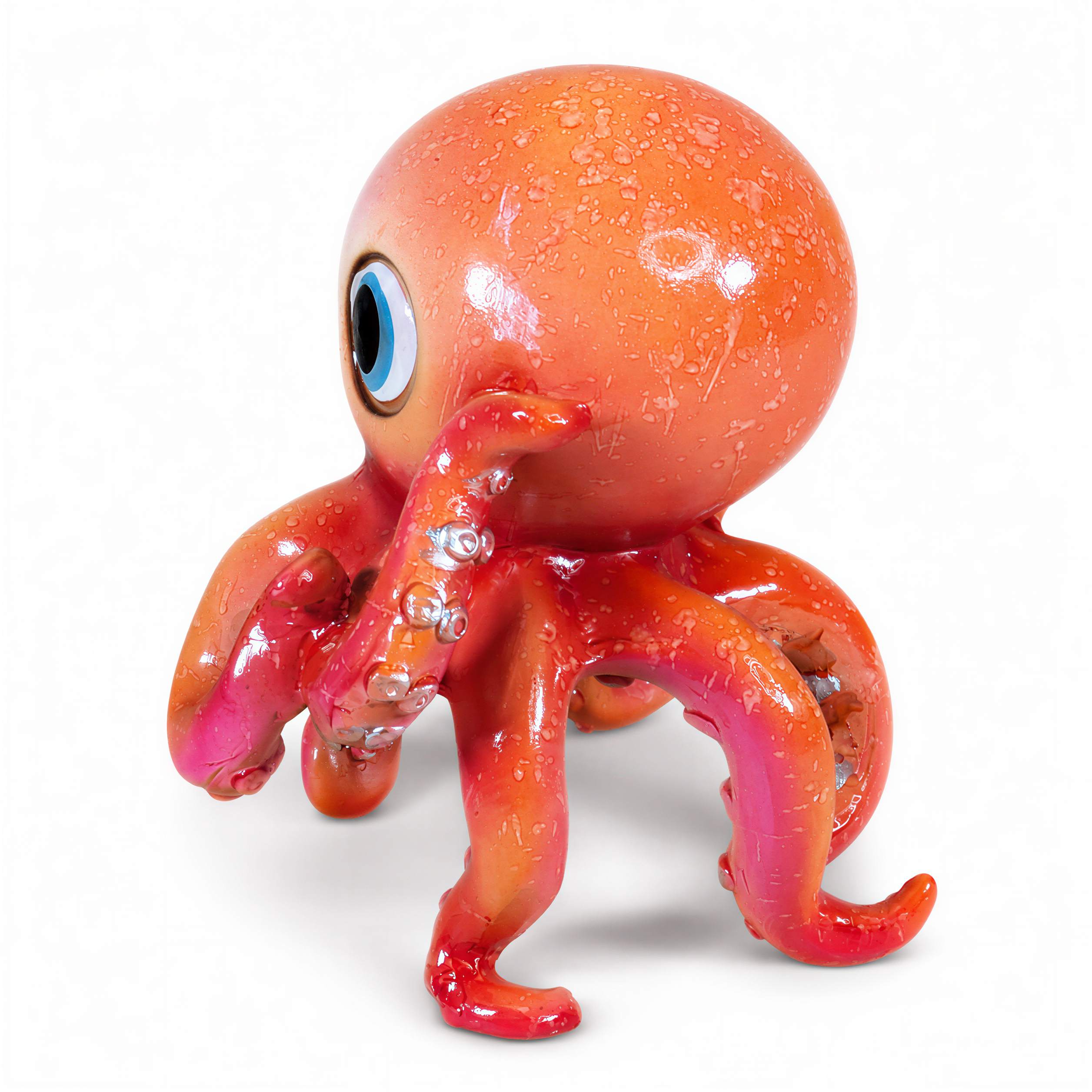 GlossiBande Oktopus Figur glänzend Deko Oktopus Krake in 2 Größen und Farben