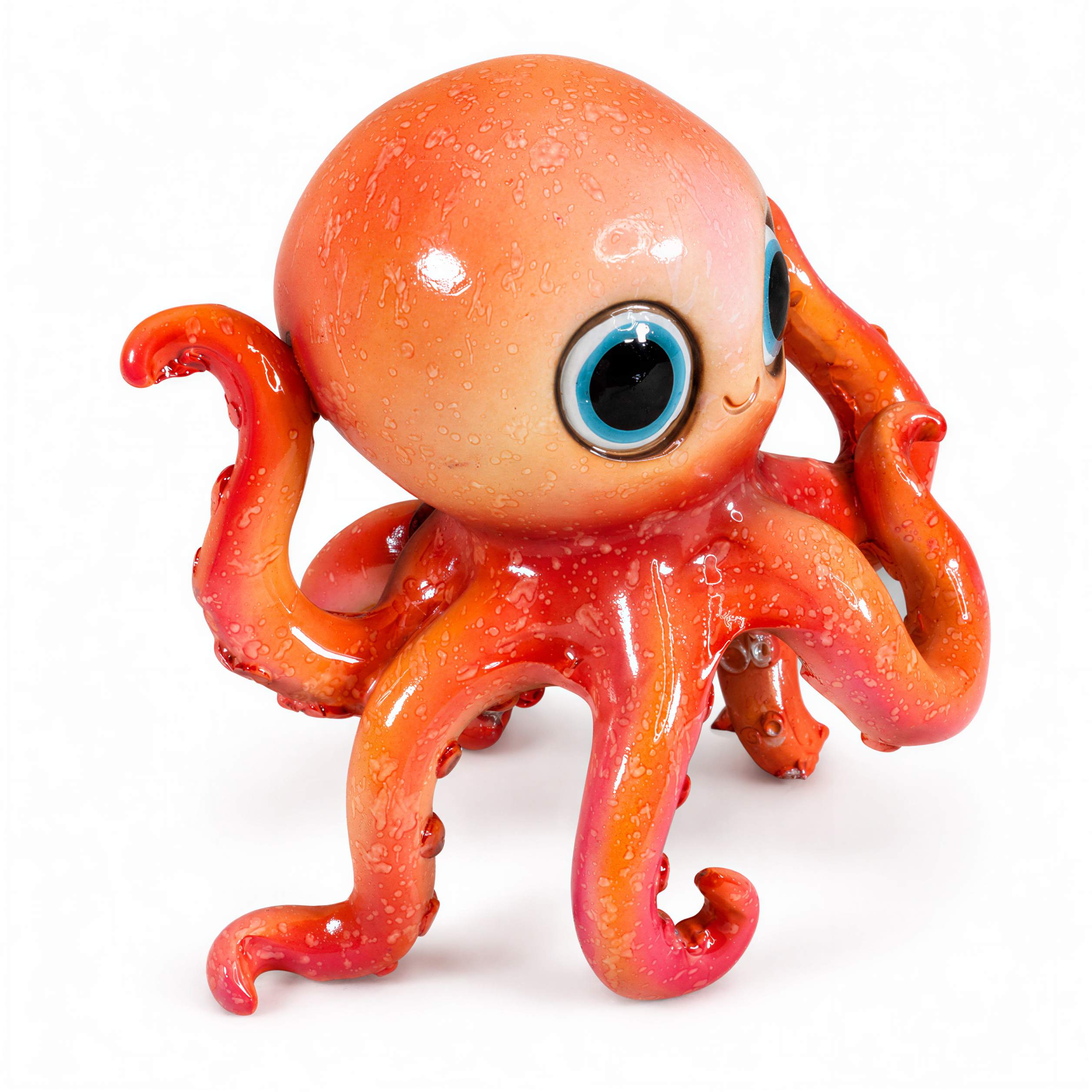GlossiBande Oktopus Figur glänzend Deko Oktopus Krake in 2 Größen und Farben