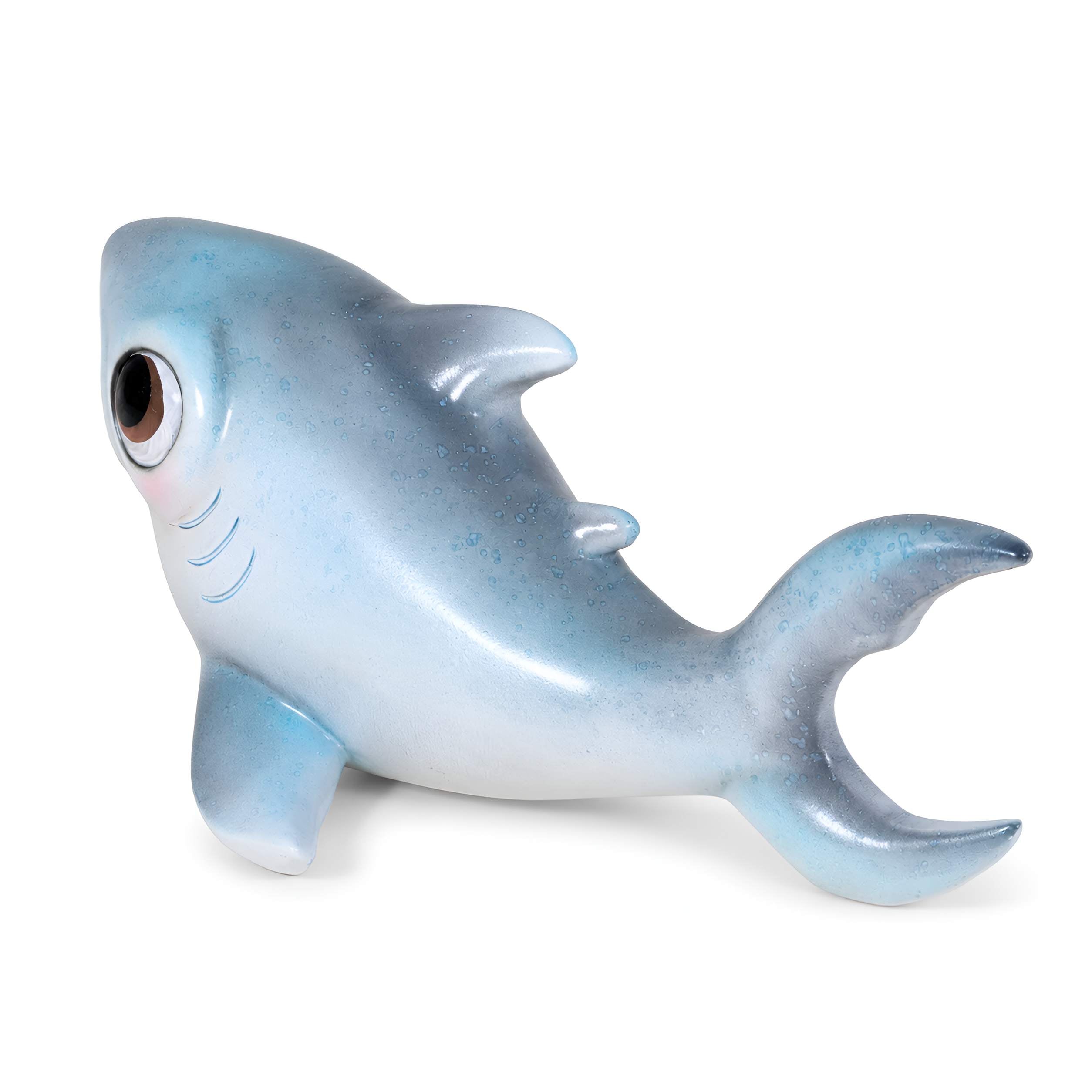 Hai Figur glänzend Baby & Groß für maritime Deko innen und außen