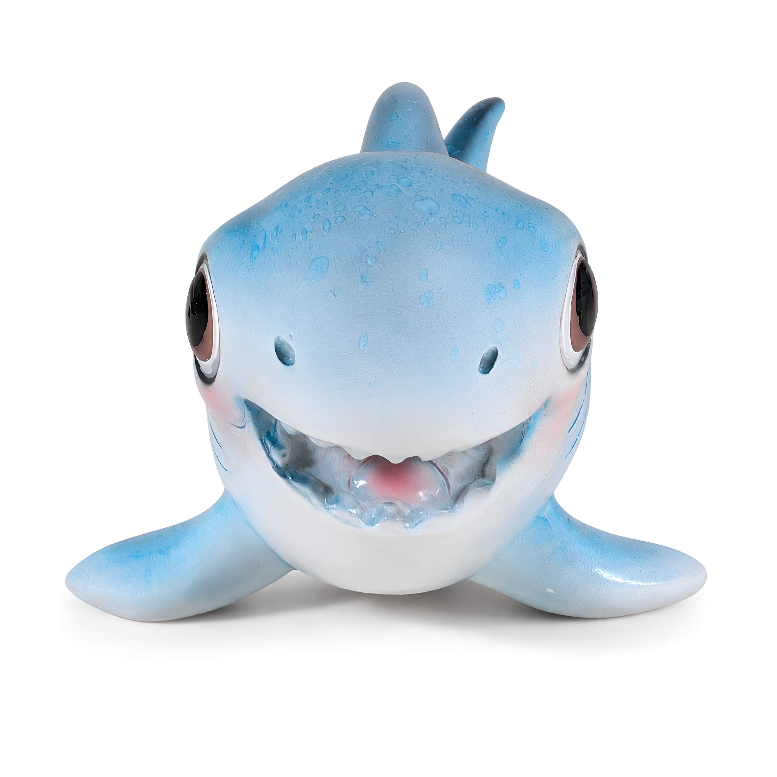 Hai Figur glänzend Baby & Groß für maritime Deko innen und außen