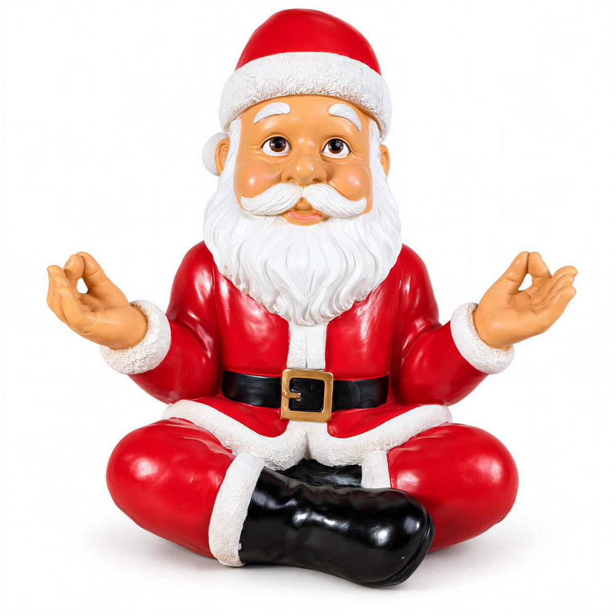 Weihnachtsmann Figur lustig Yoga oder kniend Weihnachtsdeko für Haus und Garten