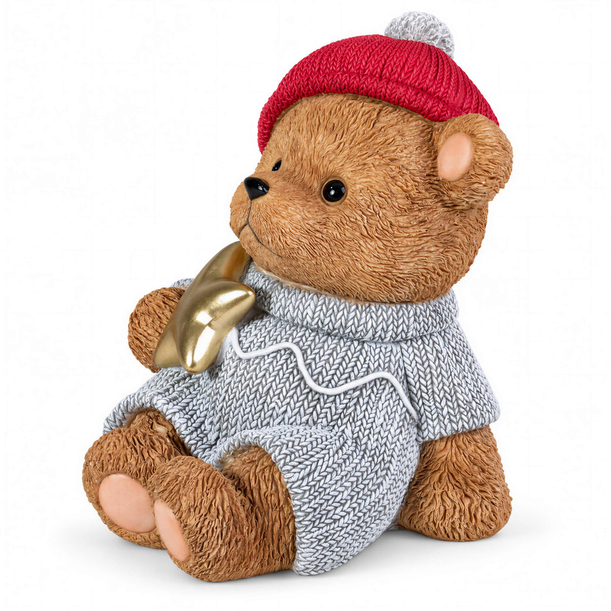 Bär Figur Weihnachtsdeko Tischdeko Weihnachtsbär mit Stern oder Geschenk