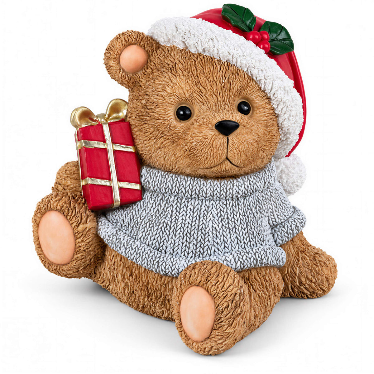 Bär Figur Weihnachtsdeko Tischdeko Weihnachtsbär mit Stern oder Geschenk