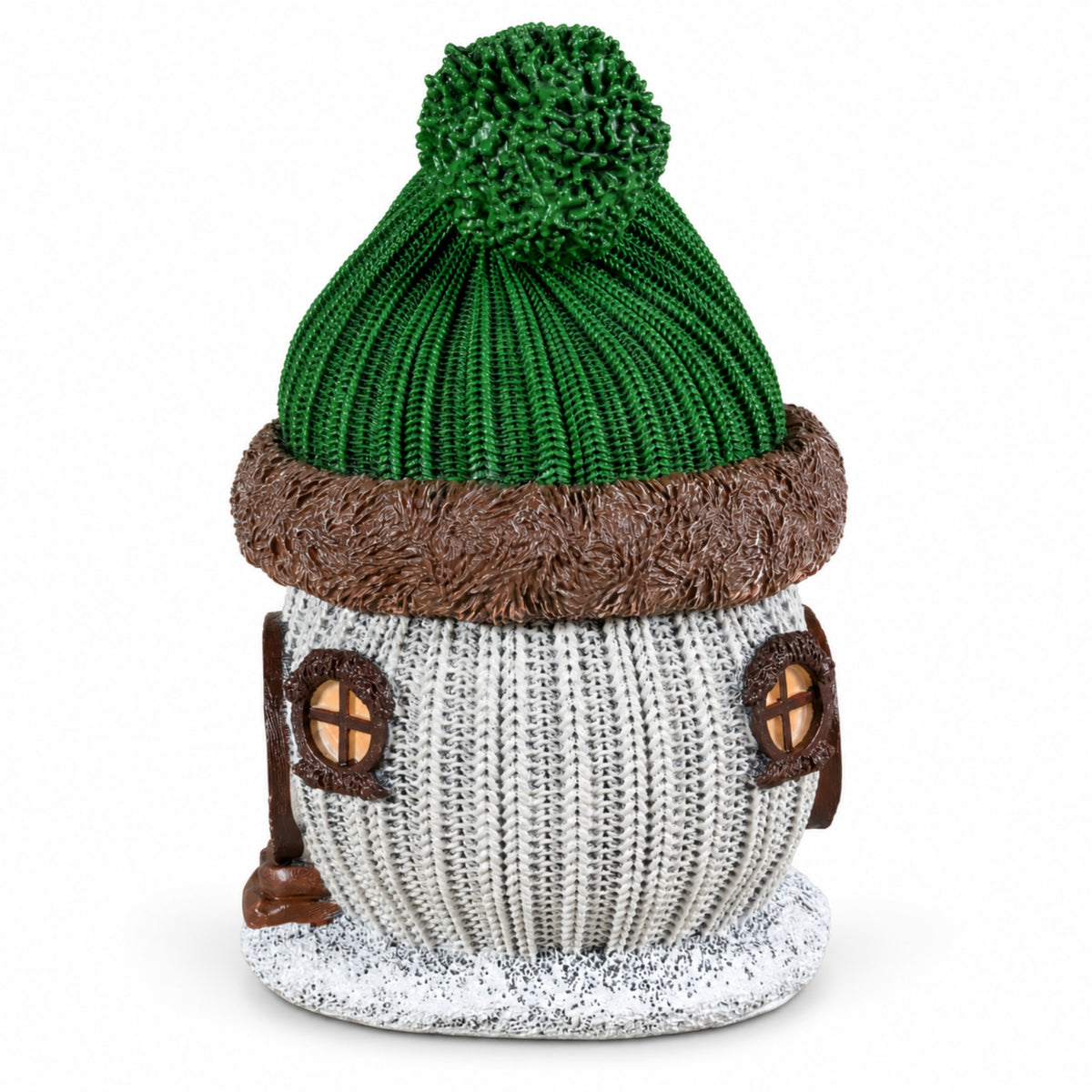 Wichtelhaus Weihnachtsdeko Strickoptik Weihnachtsdorf Tischdeko in 4 Varianten
