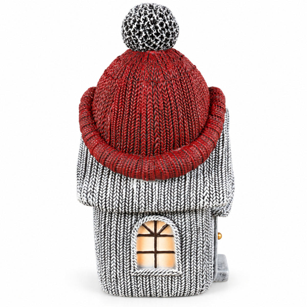 Wichtelhaus Weihnachtsdeko Strickoptik Weihnachtsdorf Tischdeko in 4 Varianten