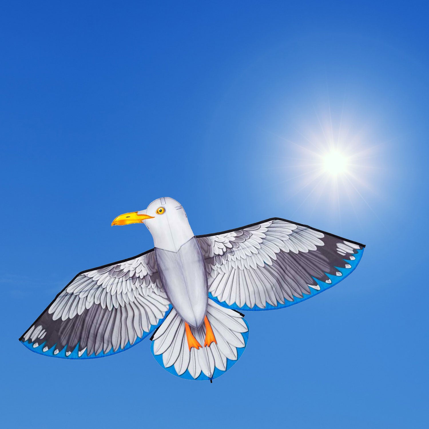 HQ Kinderdrachen Einleiner Bird Kite Seagull 175 cm