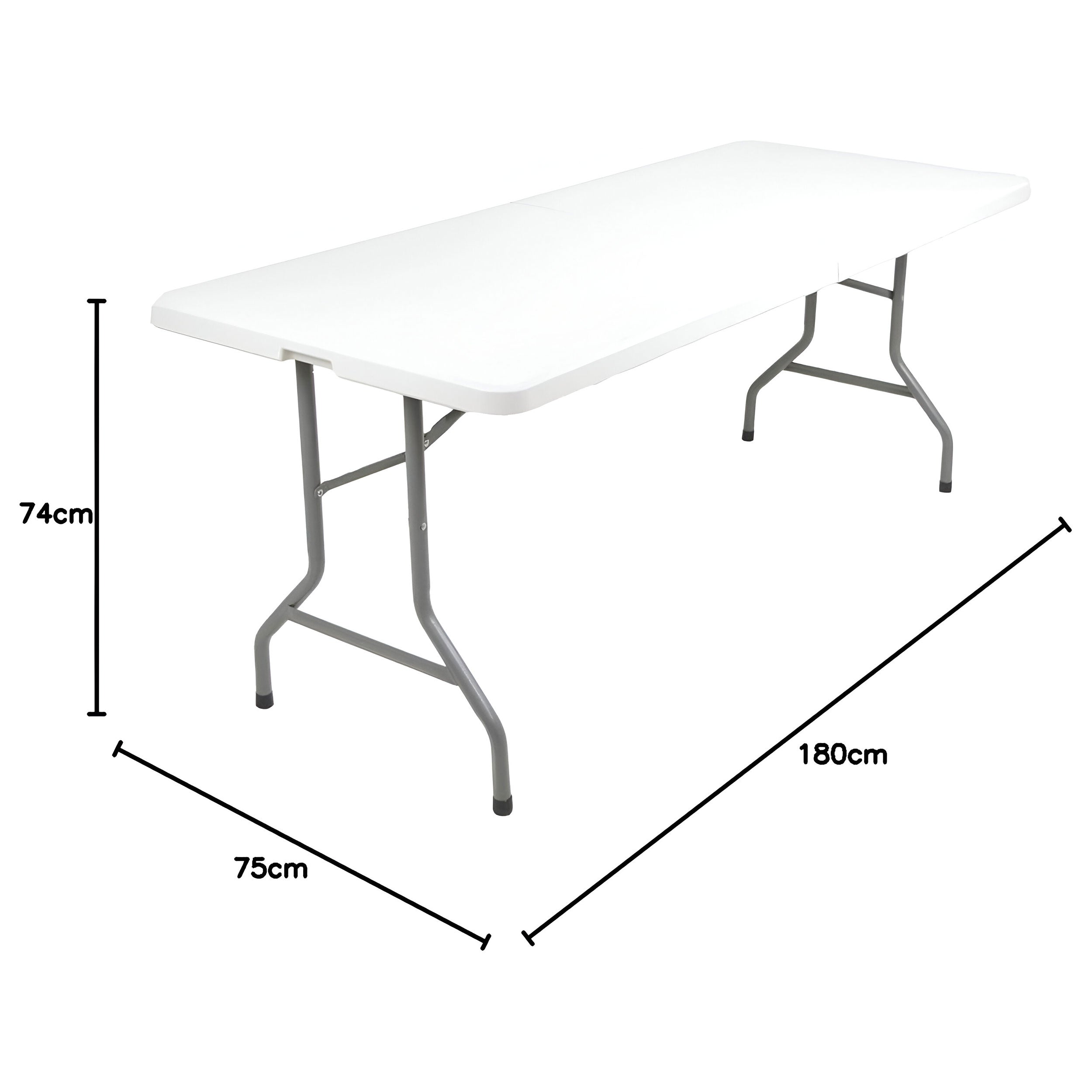 Biertisch Kunststoff Koffer Klapptisch 180 cm Gartentisch klappbar für Haus und Garten