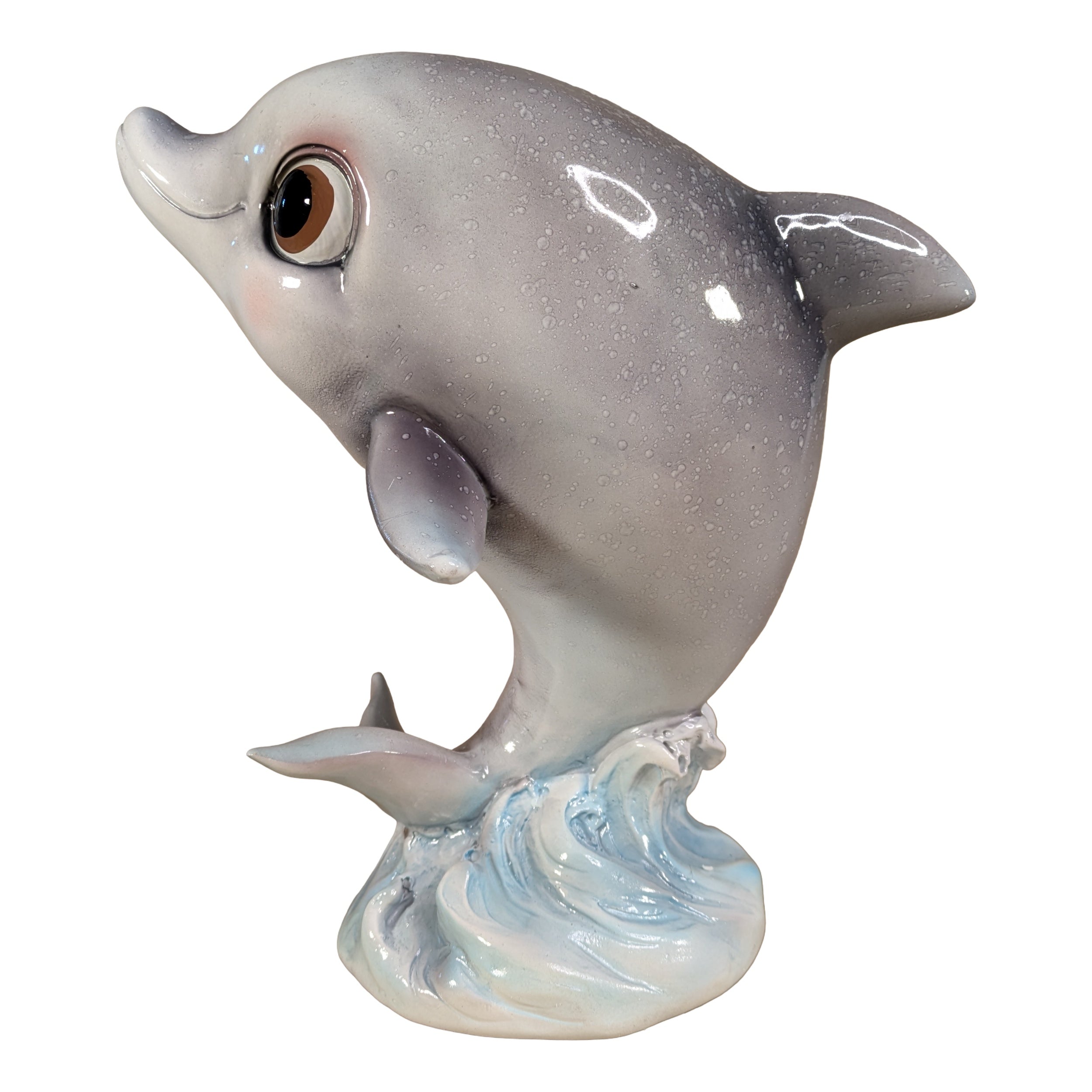 Delfin Figur glänzend klein & groß für maritime Deko innen & außen