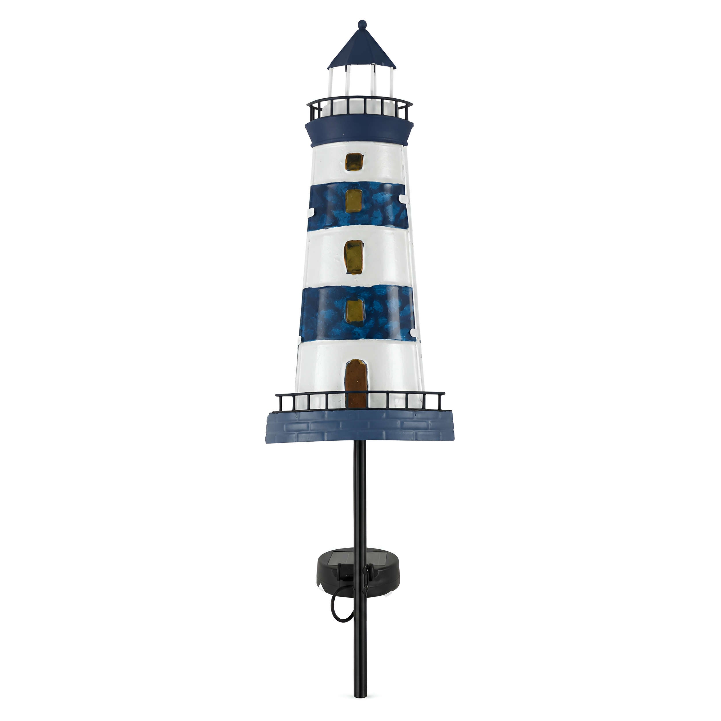 LED Solar Gartenstecker maritime Deko Leuchtturm Segelboot für Garten & Beet