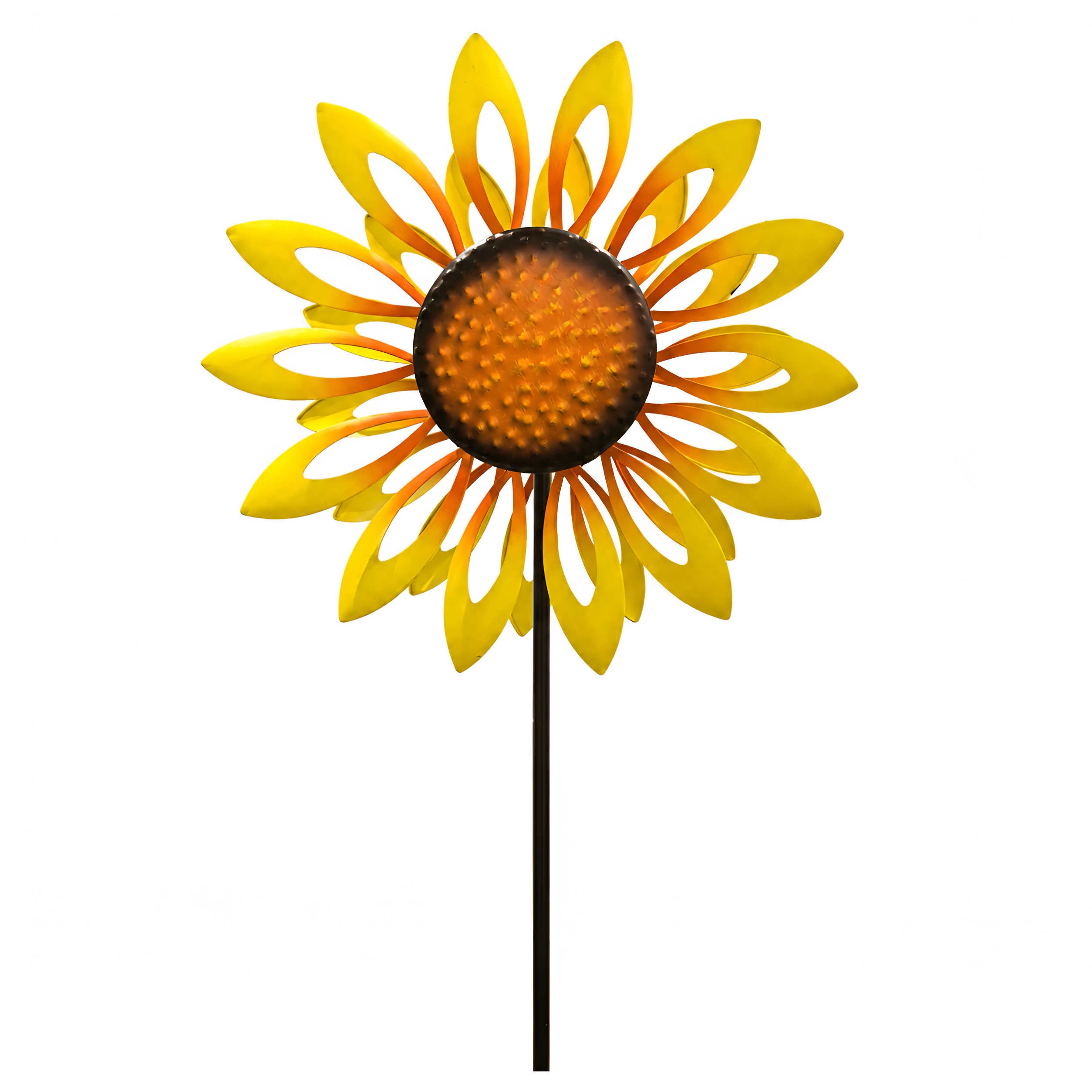 Windrad Garten Metall gegenläufig Windrad für den Garten mit Erdspieß 120 cm