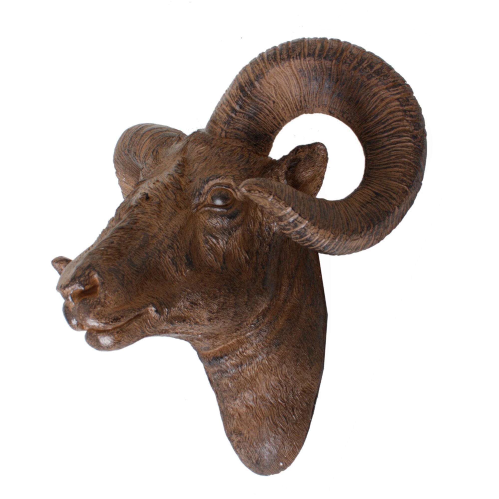 Geweih Widder Deko-Geweih Wanddekoration Trophäe rustikal Deco Pleasure