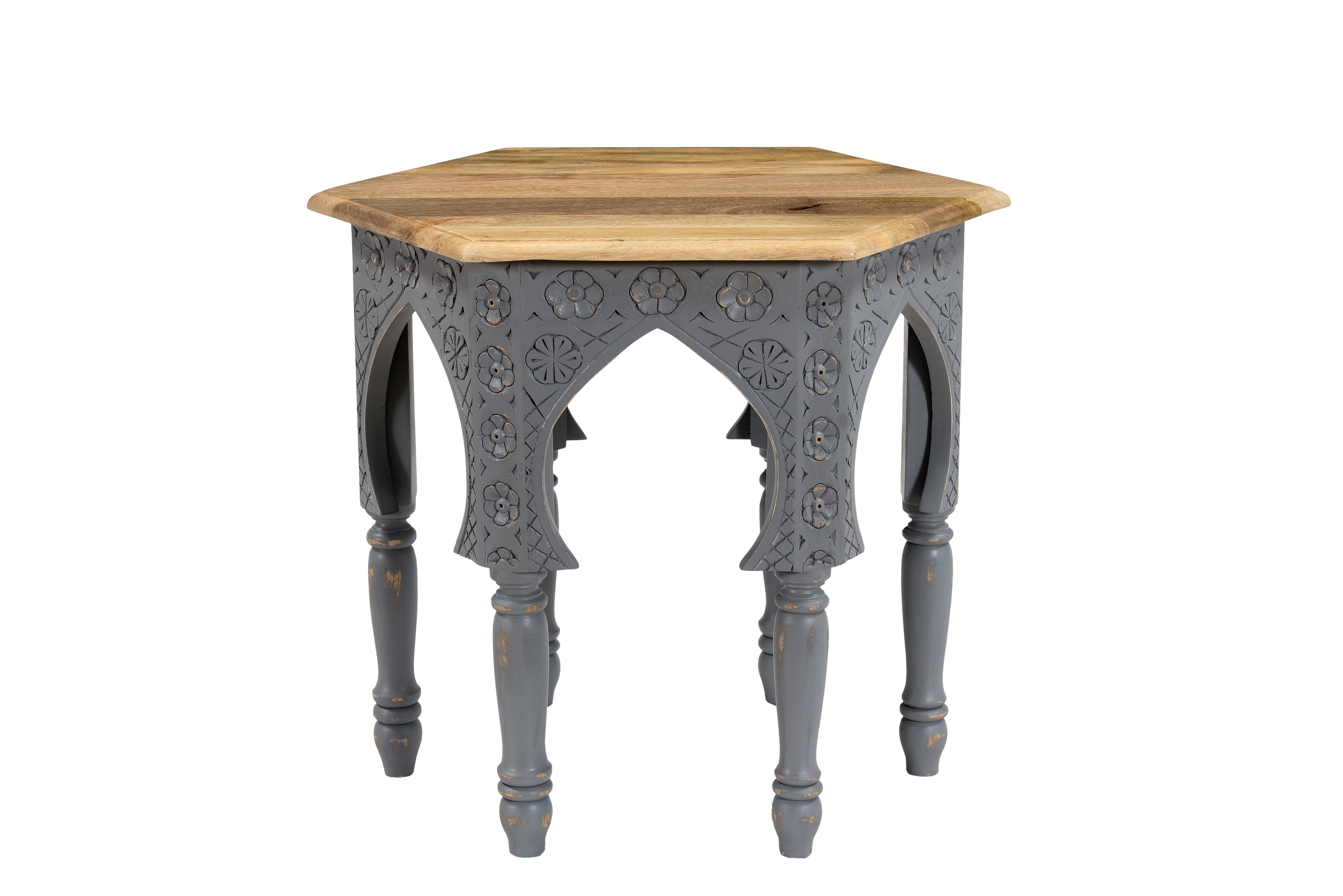 Beistelltisch AKOLA Sofatisch aus Massivholz Ablagetisch Couchtisch quadratisch Interia Home & Living