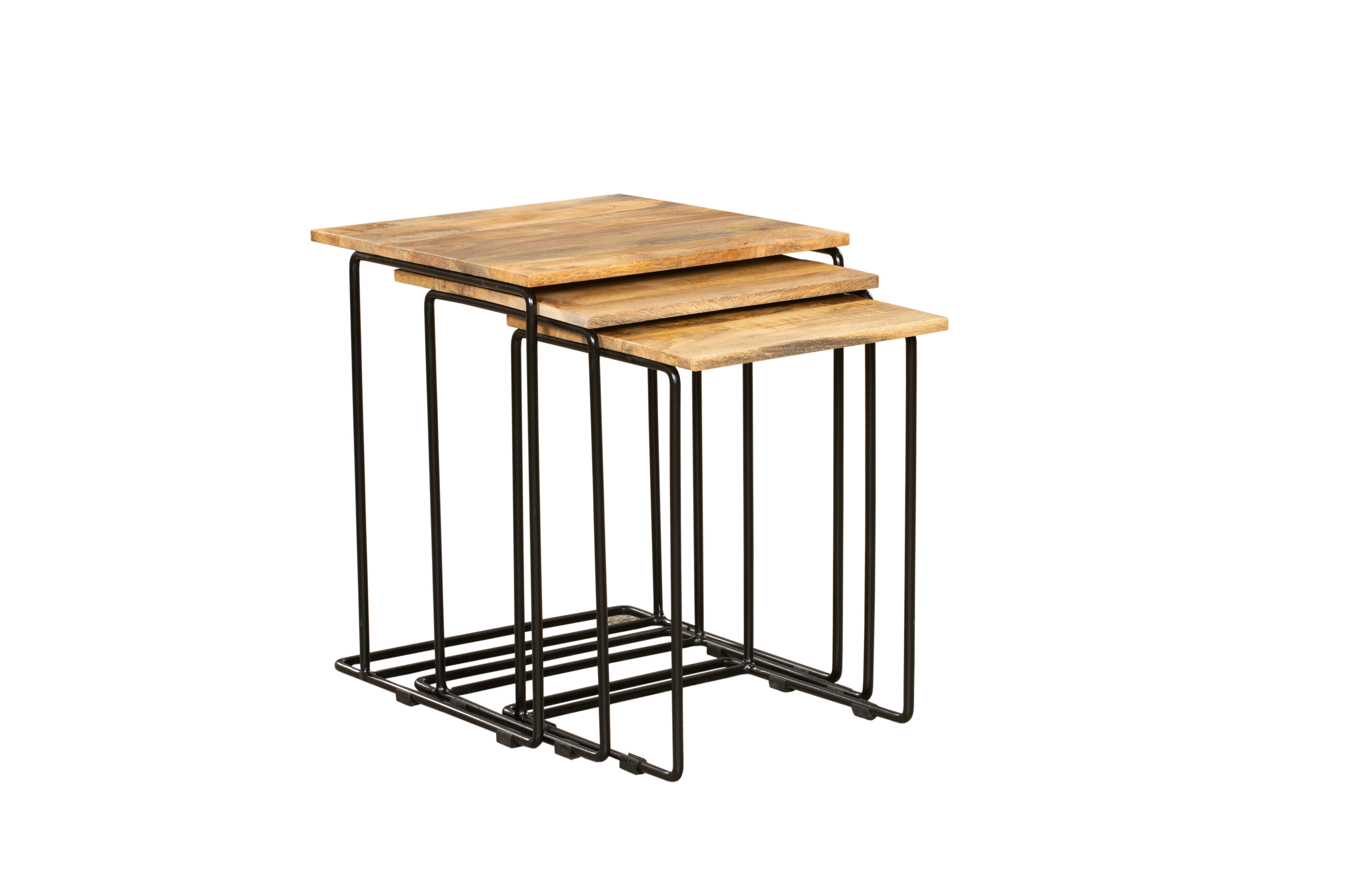 Beistelltisch-Set CHENNAI 3er-Set Satztische Couchtisch-Set Sofatische modern Interia Home & Living