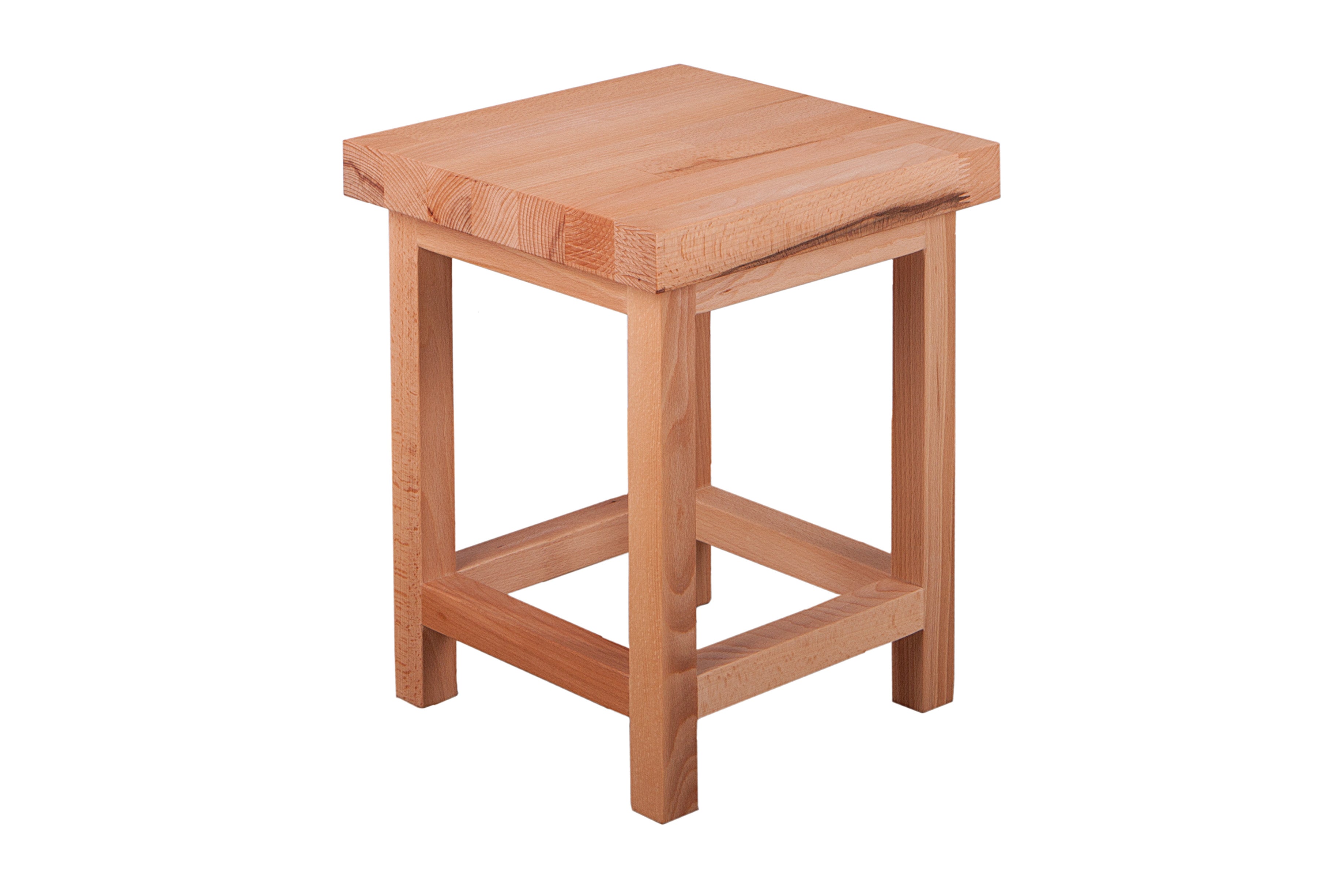 Universalhocker MARCO 3 Sitzhocker Kernbuche Beistelltisch Massivholzhocker Interia Home & Living