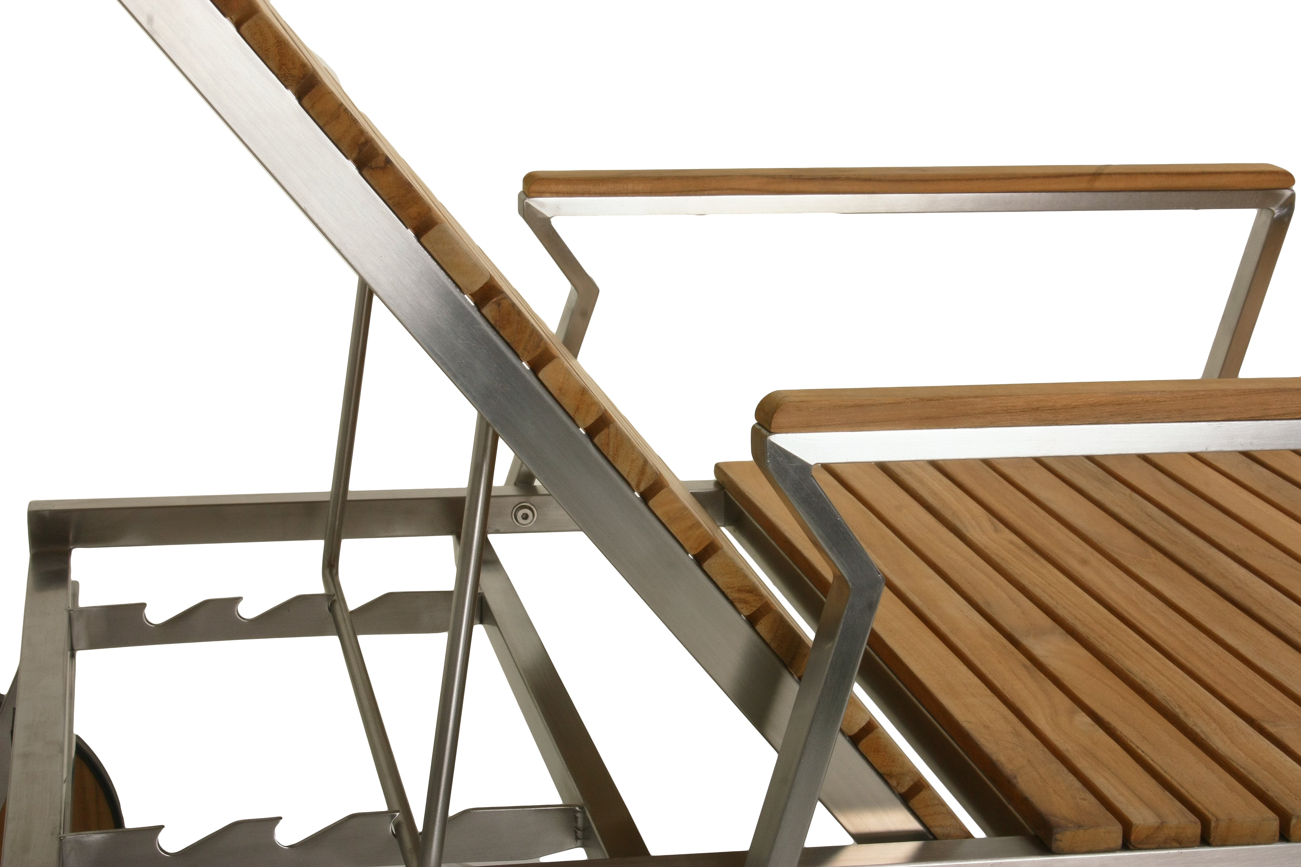 Sonnenliege DENVER Gartenliege Relaxliege Teakholz Edelstahl verstellbar Garden Pleasure