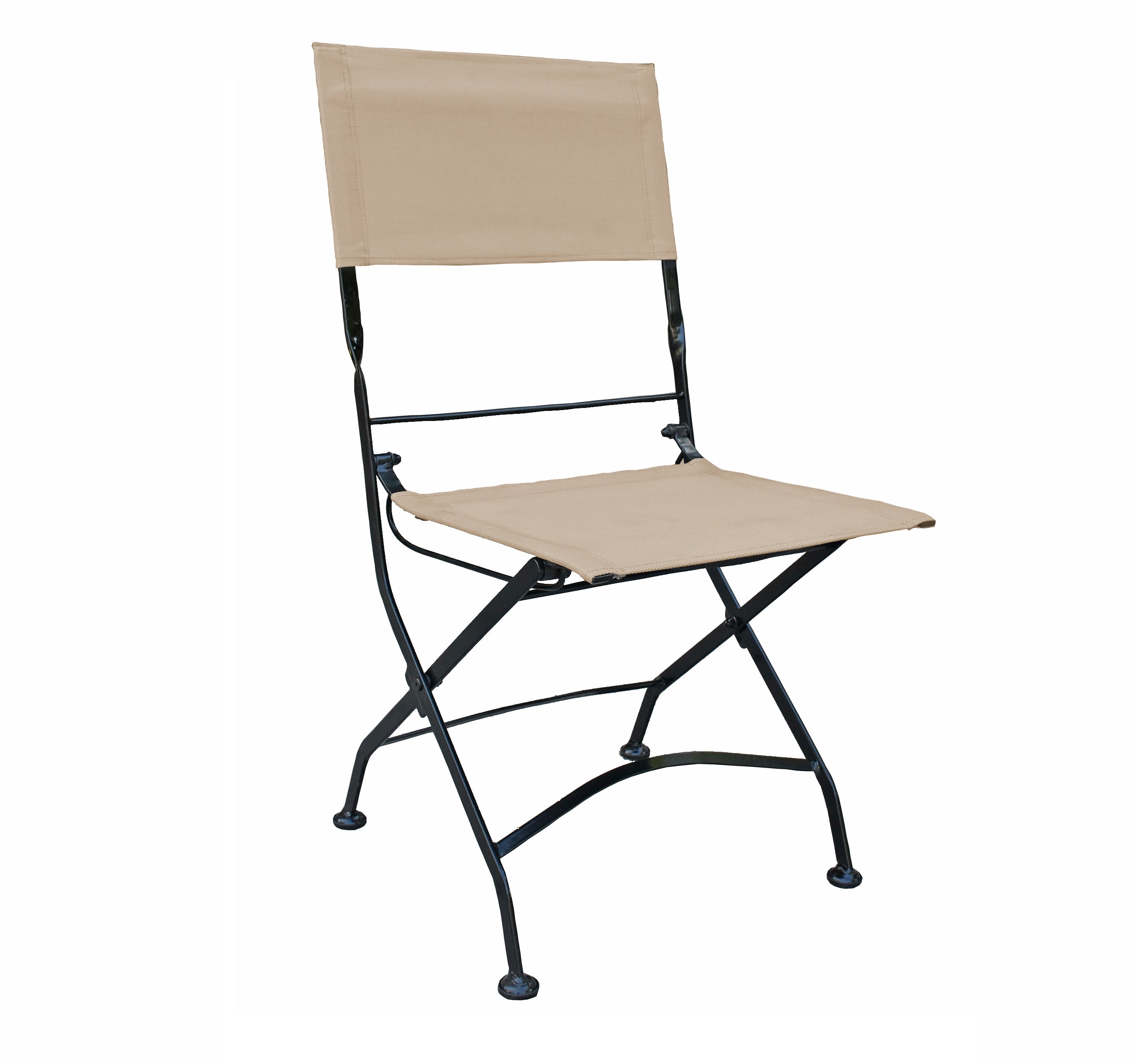 2er Set Klappstuhl TRIEST Faltstuhl Gartenstuhl Campingstuhl beige Garden Pleasure