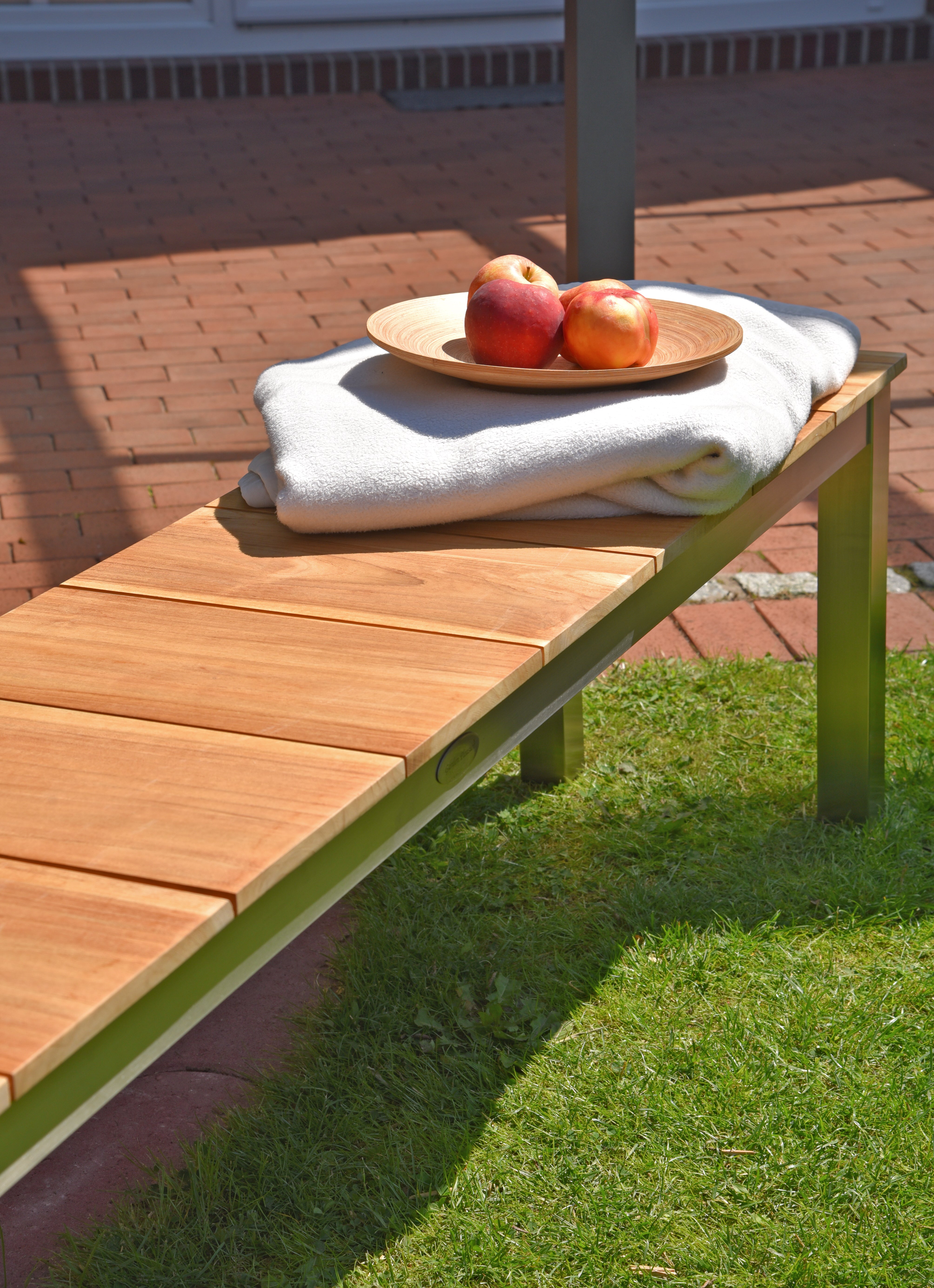 Bank DALLAS Sitzbank Gartenbank Teakholz Garden Pleasure
