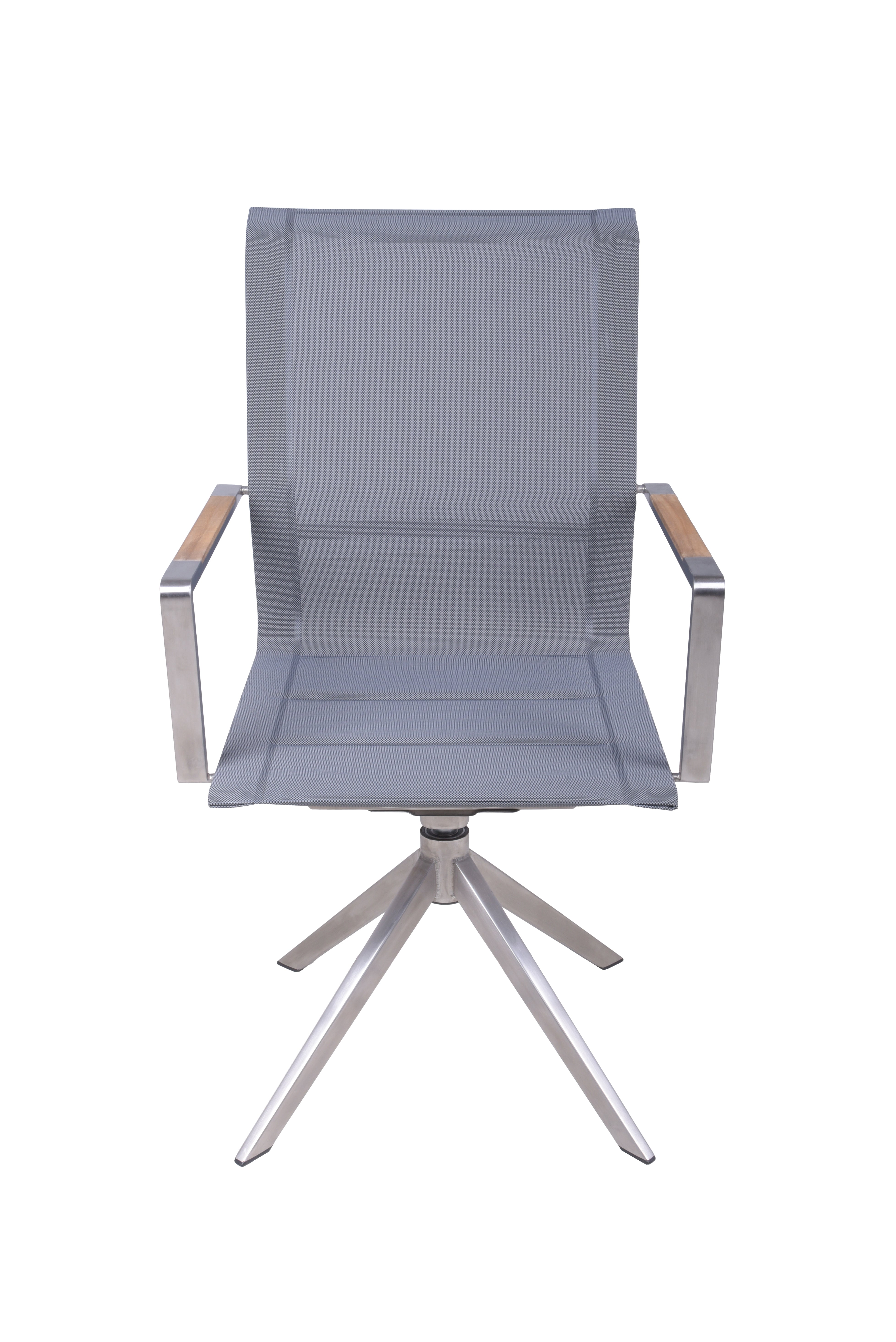 2er Set Drehstuhl SALIDA Gartenstuhl Edelstahl Teak schnelltrocknend Garden Pleasure