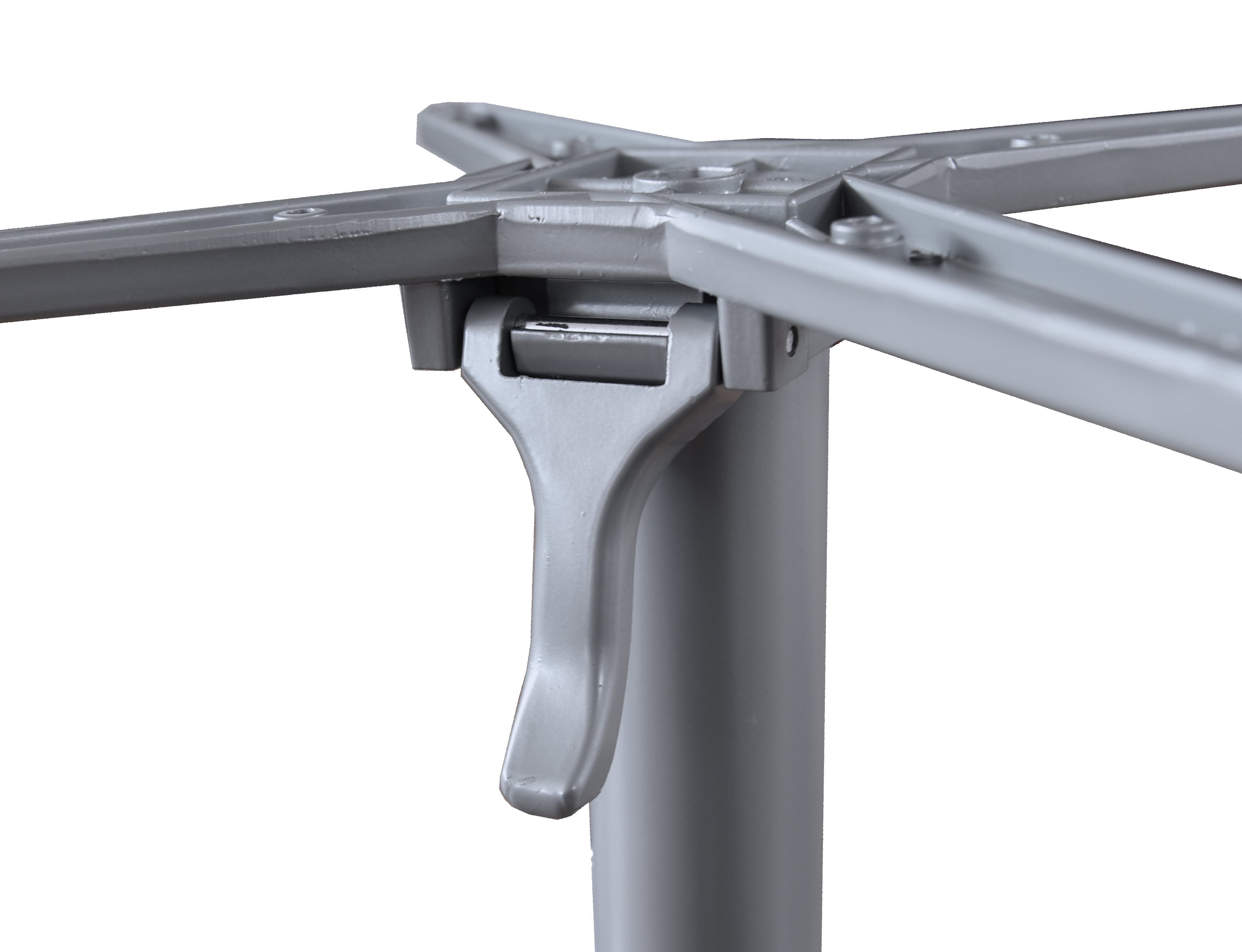 Tischgestell PAMIR Doppelwangen Tischfuß Aluminium Garden Pleasure silber