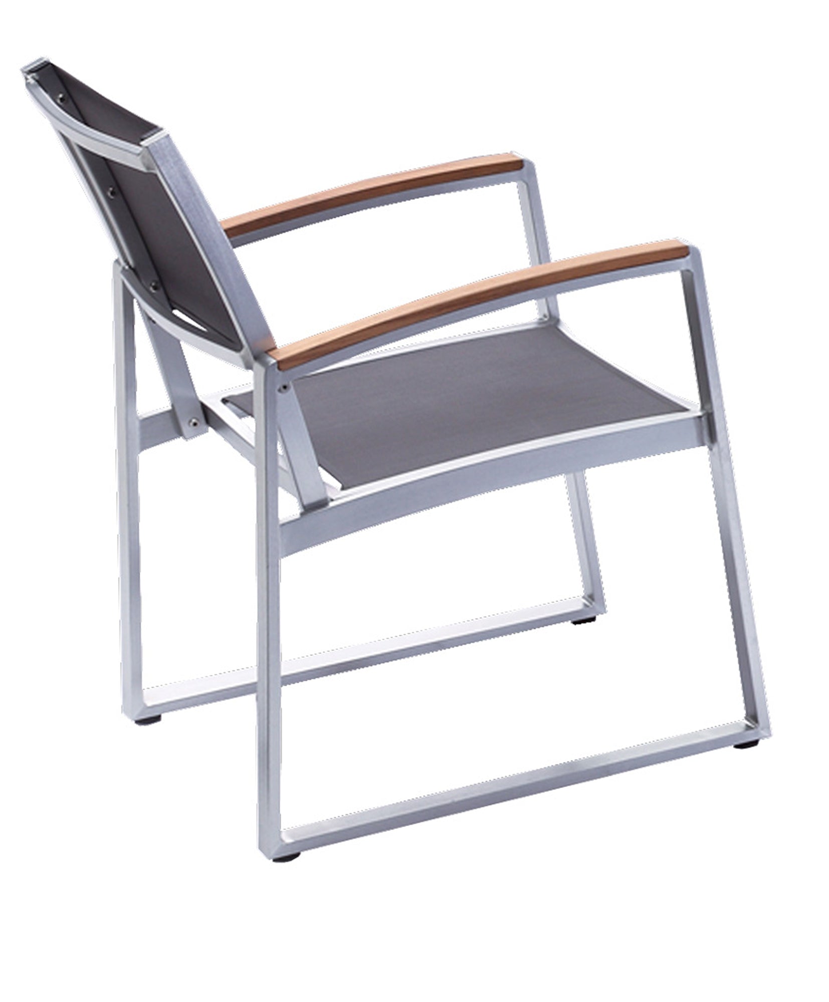 2er Set Stuhl AVA Gartenstuhl Armlehnstuhl Aluminium Nonwood Textilene Garden Pleasure