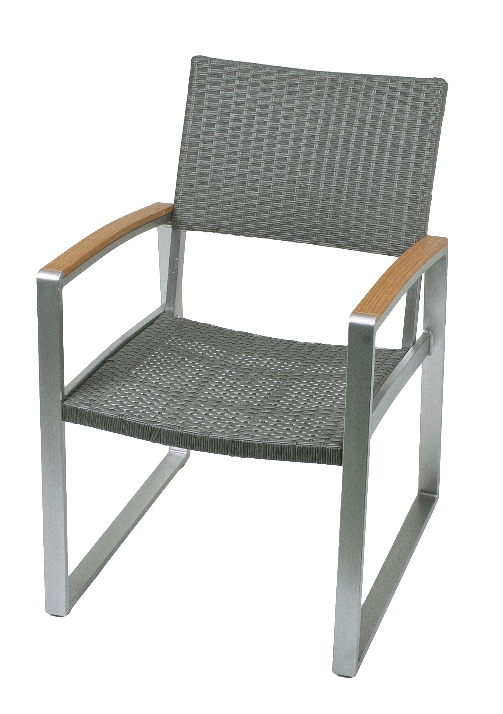 2er Set Stuhl AVA Gartenstuhl Armlehnstuhl Aluminium Nonwood Polyrattan Garden Pleasure