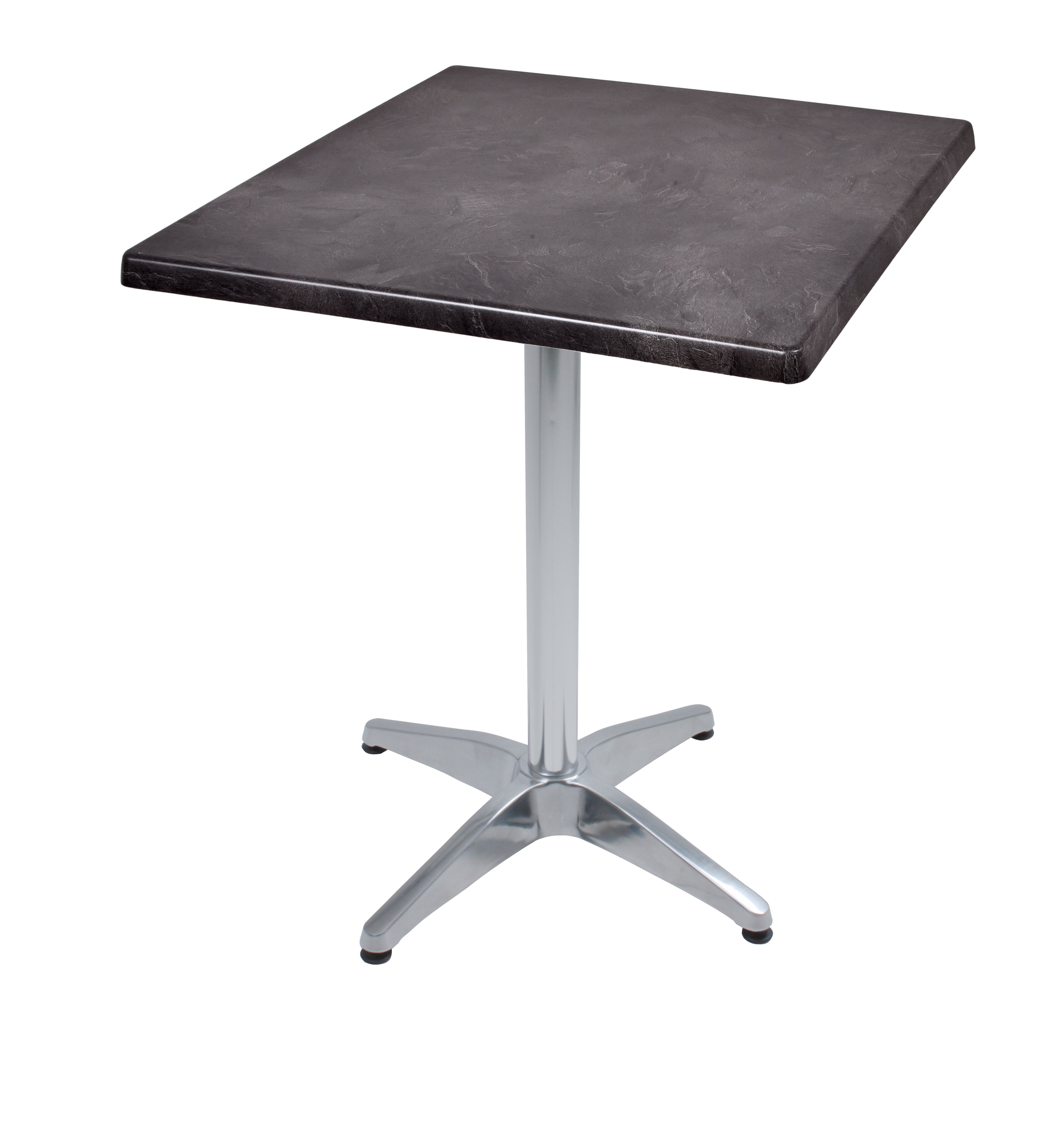 Bistrotisch BRENTA 70x70cm Gartentisch Terrassentisch Dark Slate Aluminium Garden Pleasure