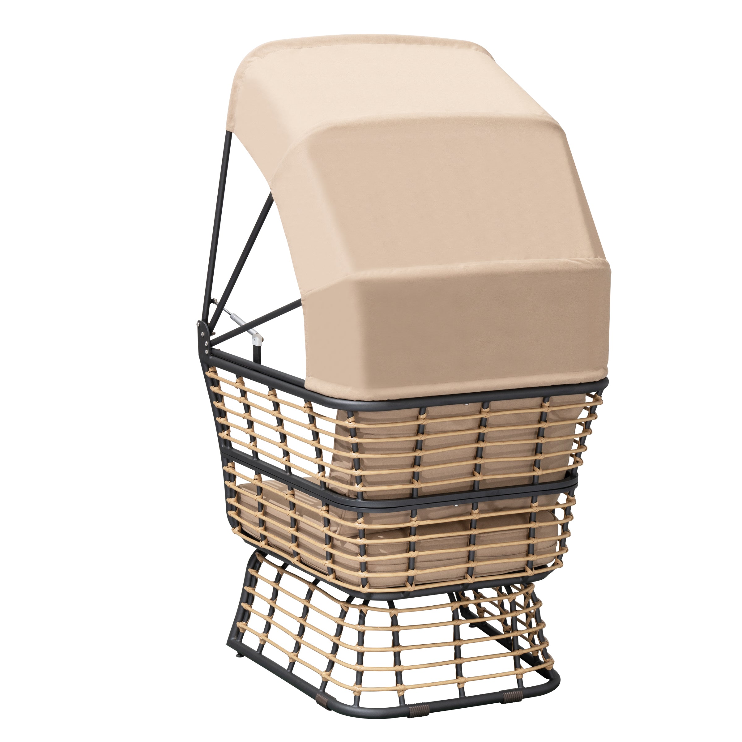 Relaxsessel PAROS Loungesessel Gartensessel Hängesessel mit Sonnendach elegant Garden Pleasure