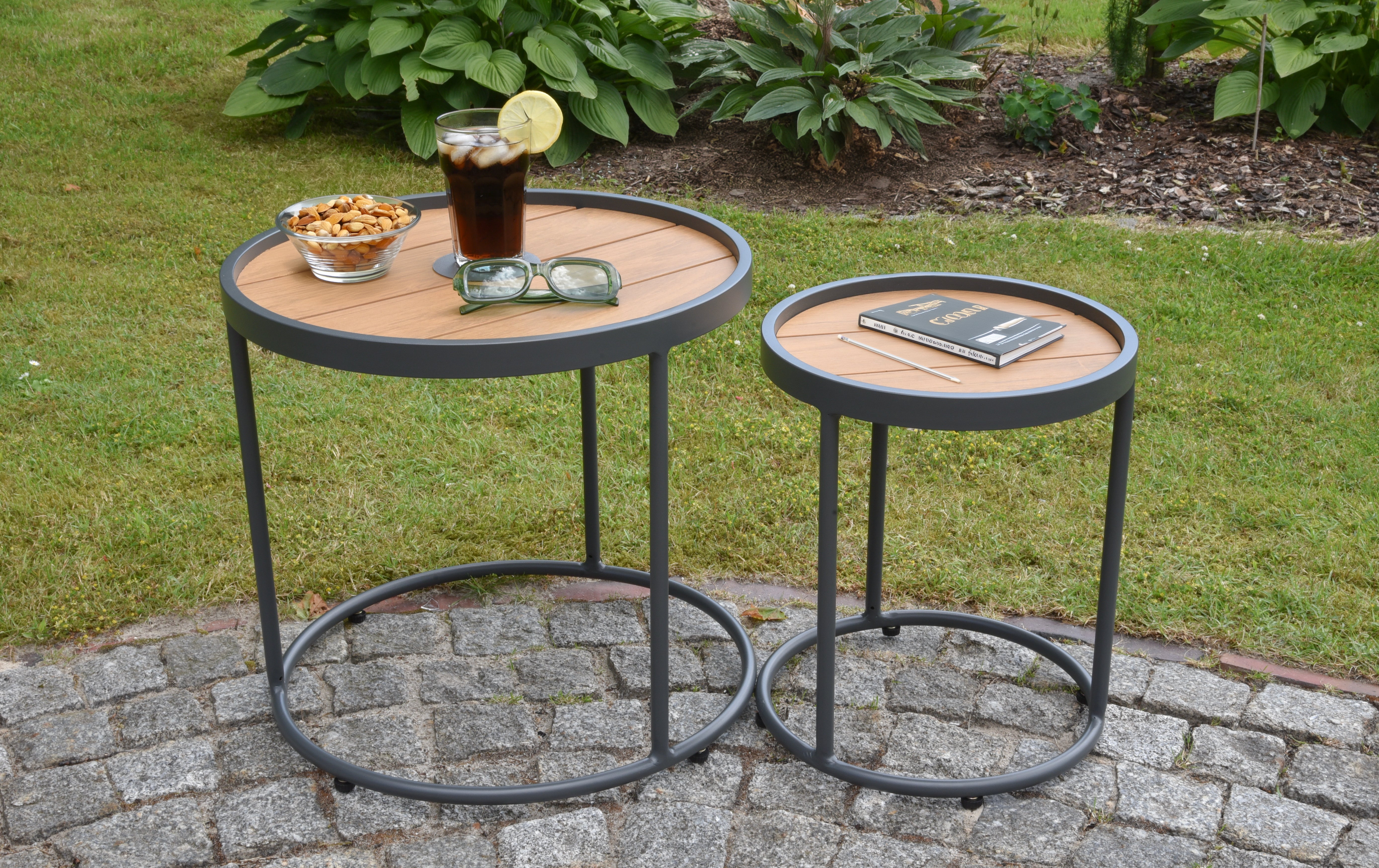 Beistelltisch SILEA 2er-Set Loungetisch Satztisch Aluminium Non-Wood Garden Pleasure