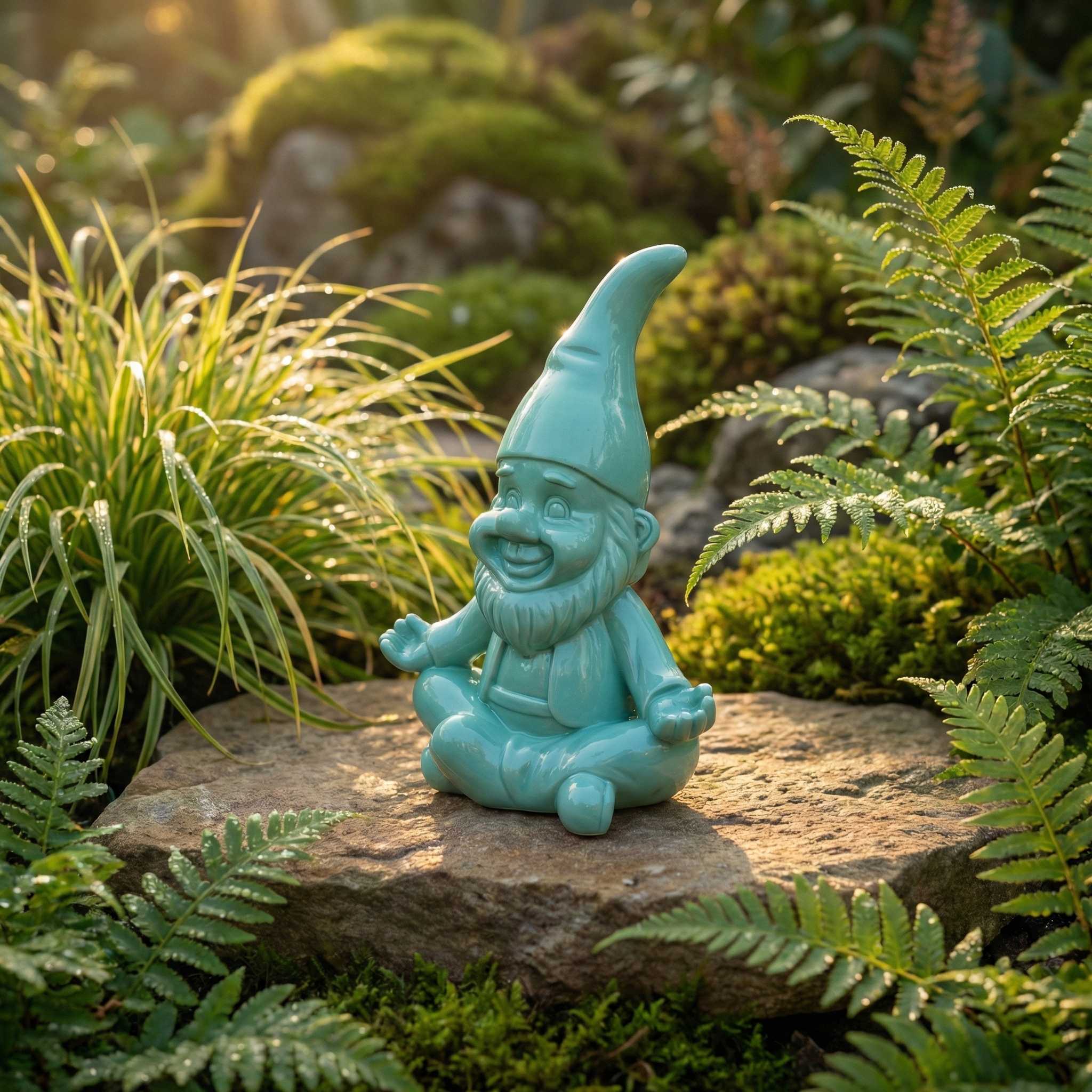 Yoga Gartenzwerg -GartenPoser- Zwerg Deko in Pastell Hochglanz 2 Größen 6 Farben (ZenPoser)