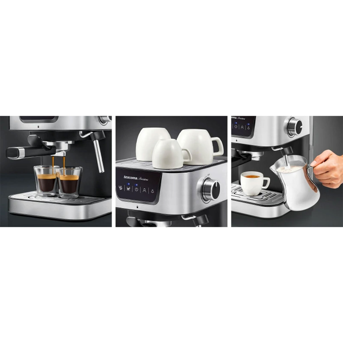 Tescoma PRESIDENT Siebträger Espressomaschine 19 bar, 1,5 l, 1050 W