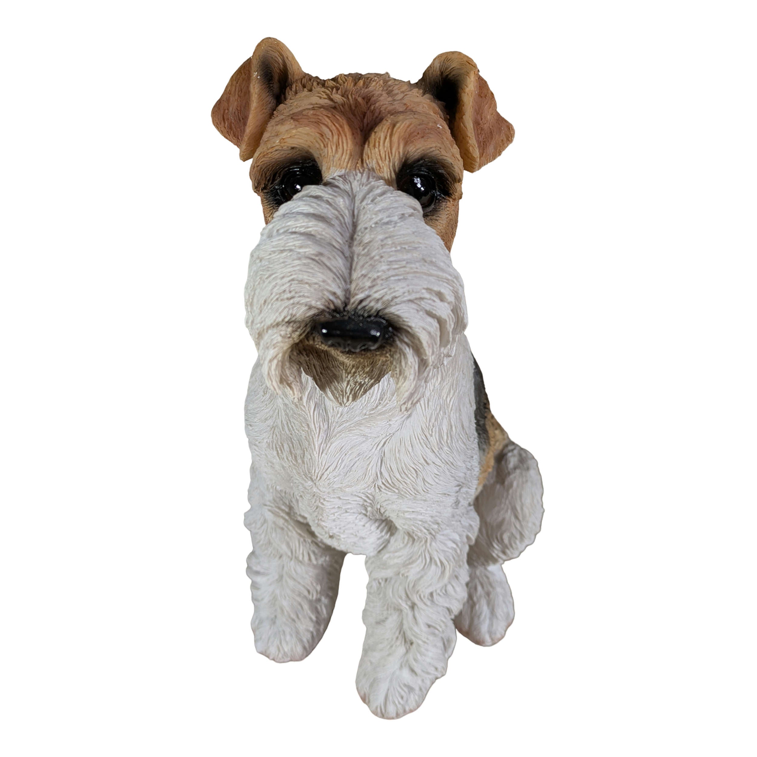 Hundefigur Foxterrier Figur Hund Deko Hund Hundefigur Garten lebensecht