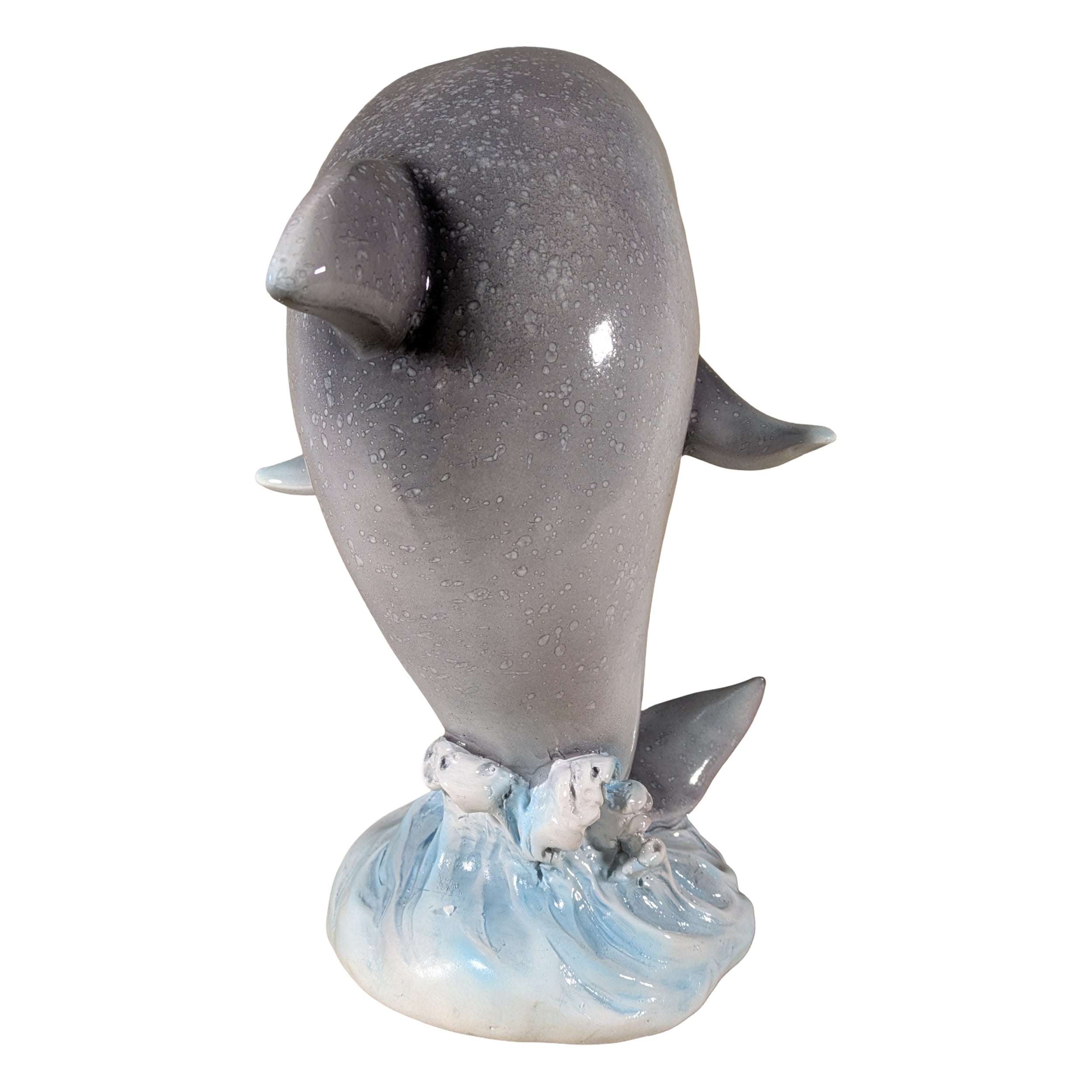 Delfin Figur glänzend klein & groß für maritime Deko innen & außen