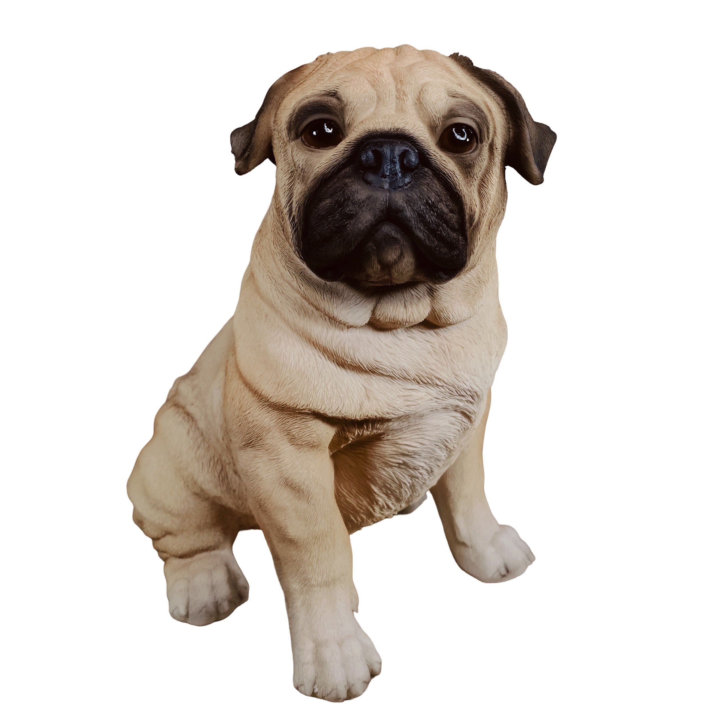 Mops Figur Hundefigur – Mops Deko Gartenfigur Hund Deko Hunde wie echt stehend oder sitzend