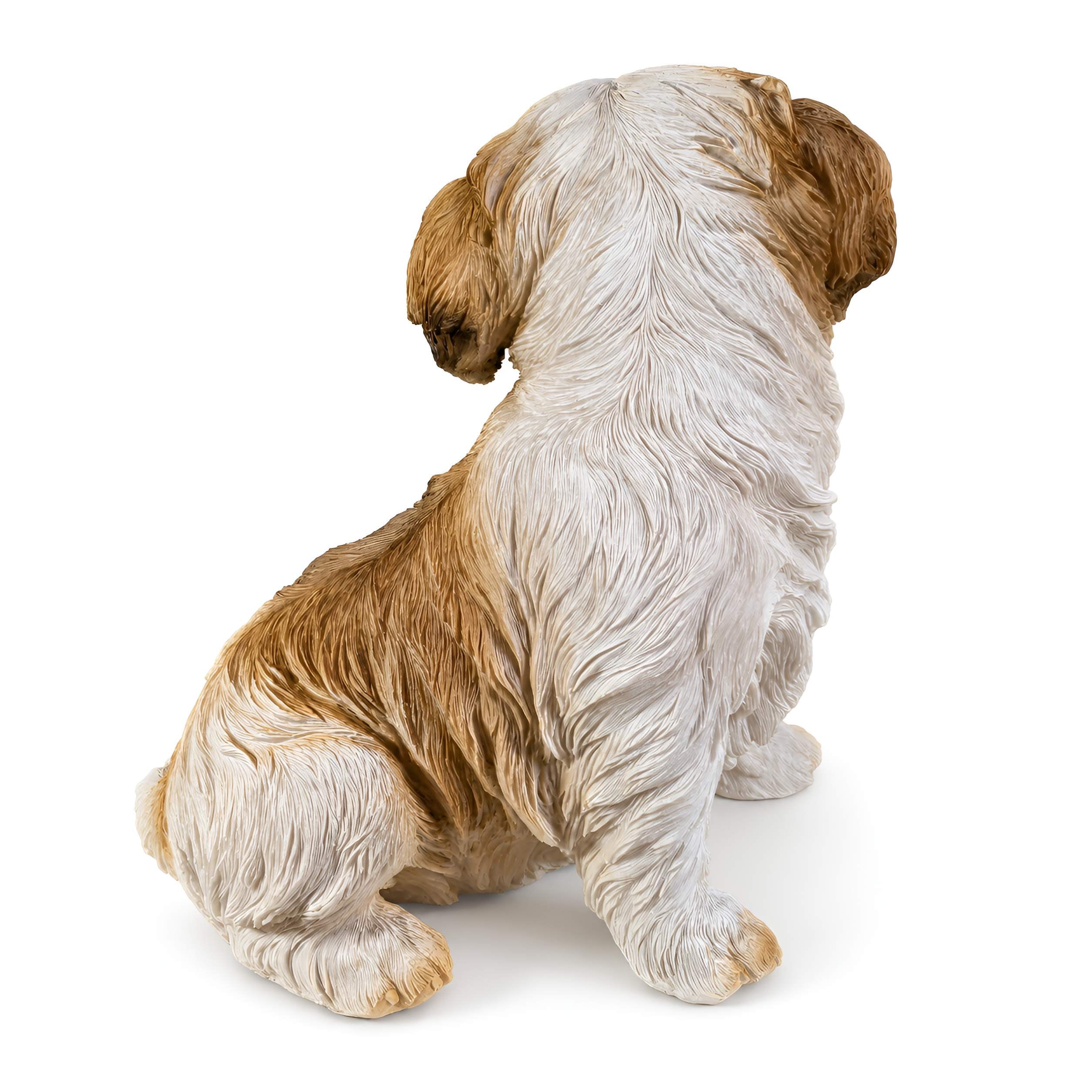 Shih Tzu Hundefigur lebensecht, Deko Hund für Haus & Garten in verschiedenen Größen, Farben & Posen