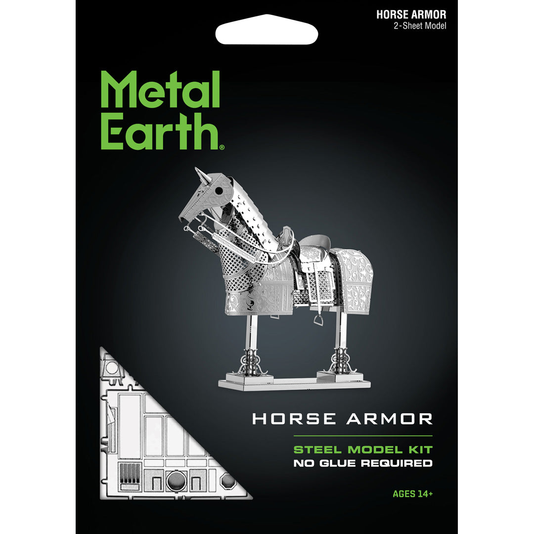 Metal Earth Armor Horse MMS143 Modellbausatz Puzzle DIY Bausatz präzise gelasert stabil langlebig