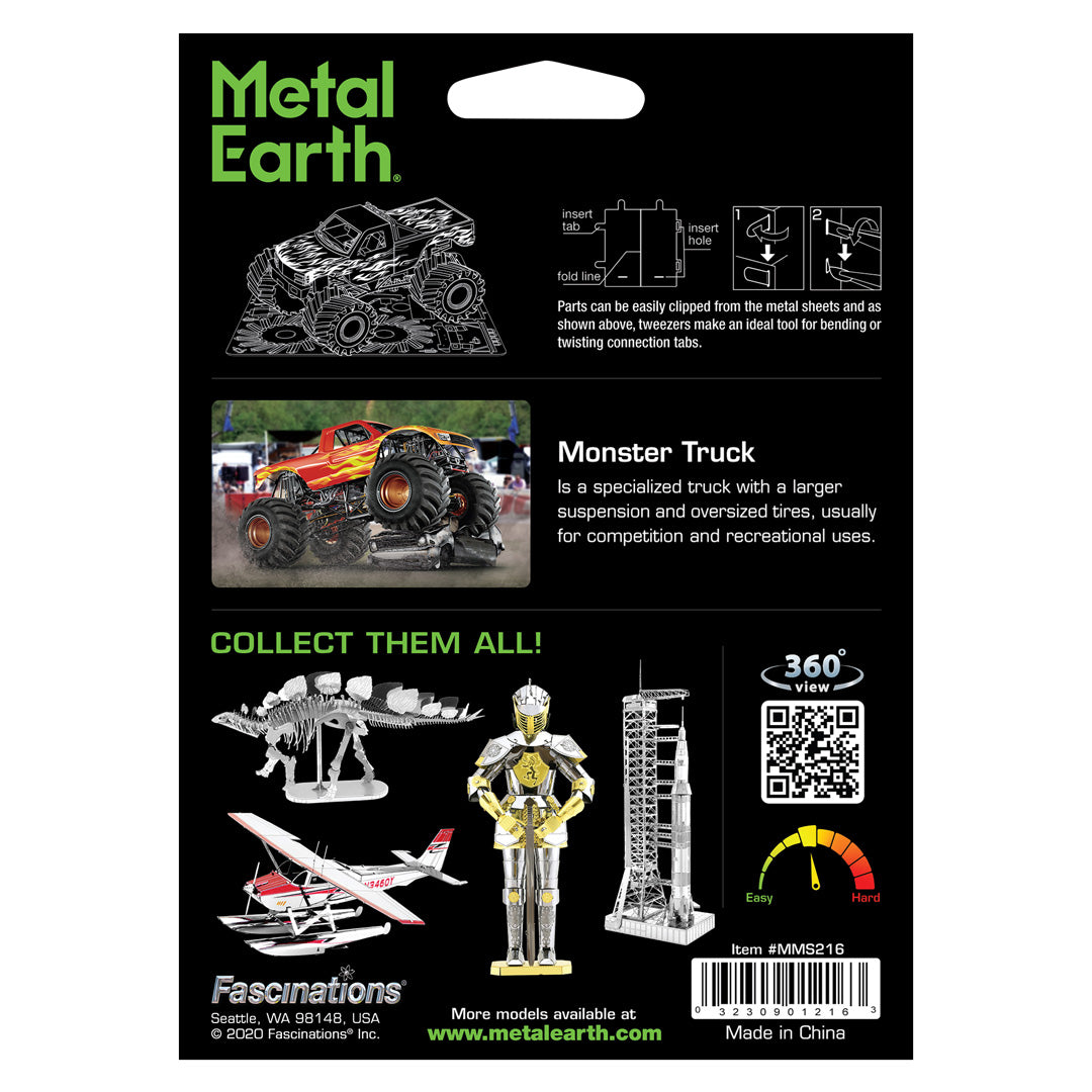 Metal Earth Monster Truck MMS216 Modellbausatz Puzzle DIY Bausatz präzise gelasert stabil langlebig