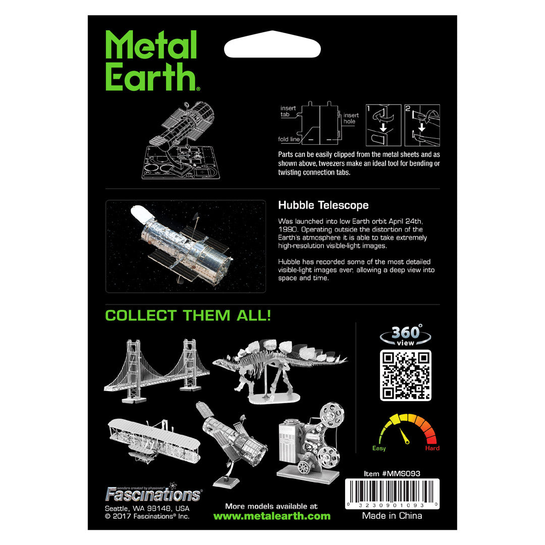 Metal Earth Hubble Telescope MMS093 Modellbausatz Puzzle DIY Bausatz präzise gelasert stabil langlebig