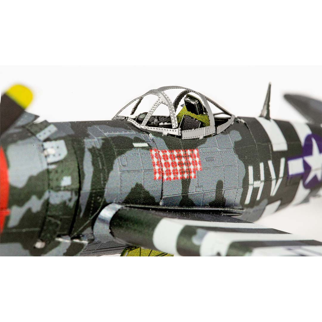 Metal Earth P47-Thunderbolt ME1002 Modellbausatz Puzzle DIY Bausatz präzise gelasert stabil langlebig