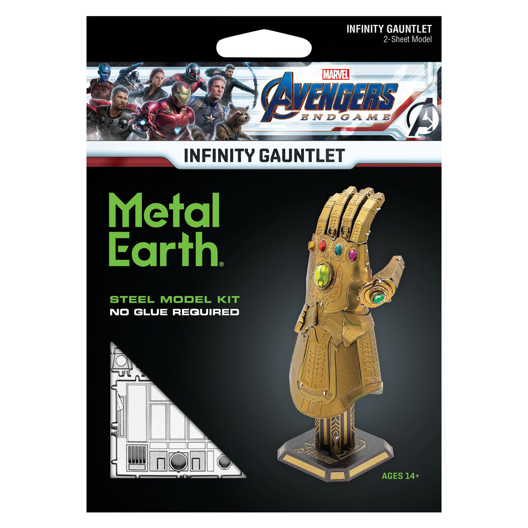 Metal Earth Marvel Avengers Infinity Gauntlet MMS328 Modellbausatz Puzzle DIY Bausatz präzise gelasert stabil langlebig