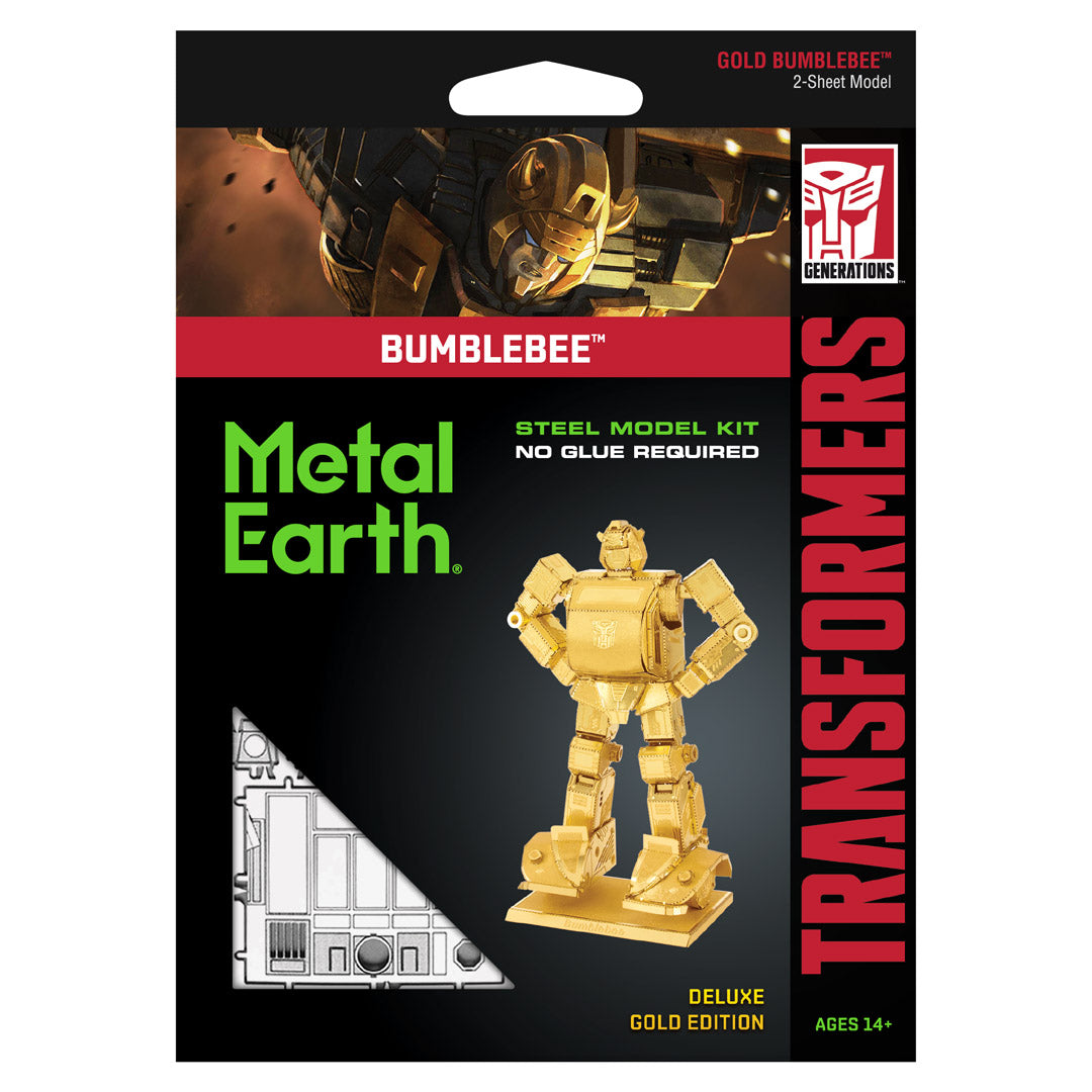 Metal Earth Transformers Bumblebee gold MMS301G Modellbausatz Puzzle DIY Bausatz präzise gelasert stabil langlebig