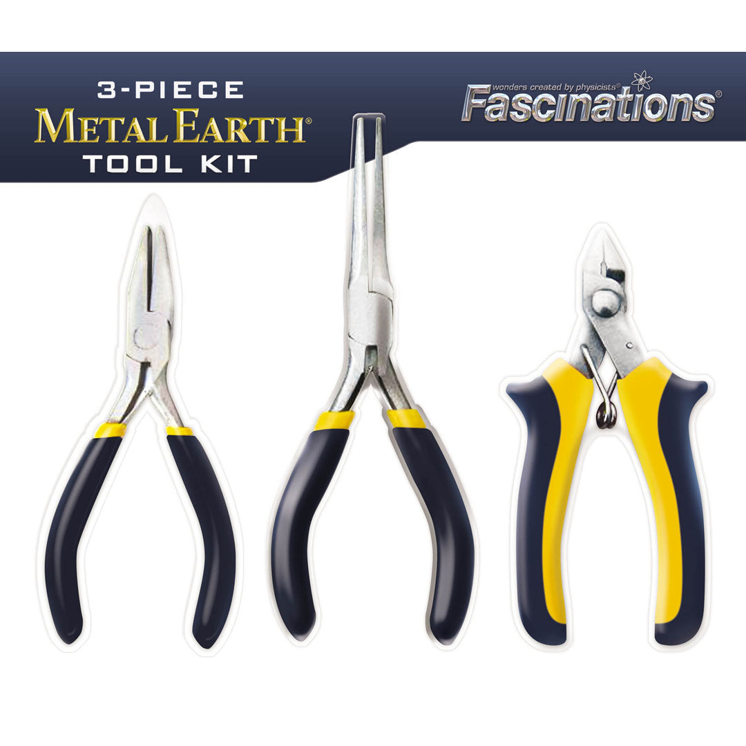 Metal Earth Tool Kit (Zangenset, 3-teilig) MMT001 Modellbausatz Puzzle DIY Bausatz präzise gelasert stabil langlebig
