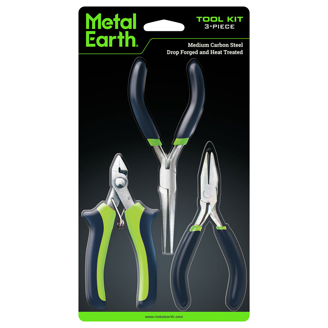 Metal Earth Tool Kit (Zangenset, 3-teilig) MMT001 Modellbausatz Puzzle DIY Bausatz präzise gelasert stabil langlebig
