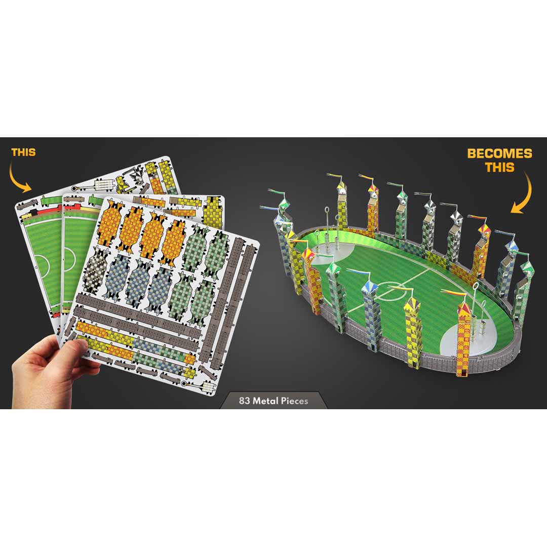 Metal Earth Harry Potter Quidditch Pitch MMS466 Modellbausatz Puzzle DIY Bausatz präzise gelasert stabil langlebig